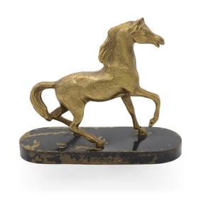 Galloping Horse Bronze Statue - Equestrian Decor - Horse Lover Gift - Bronze Horse Sculpture - Vintage Horse Figurine - Western Home Decor