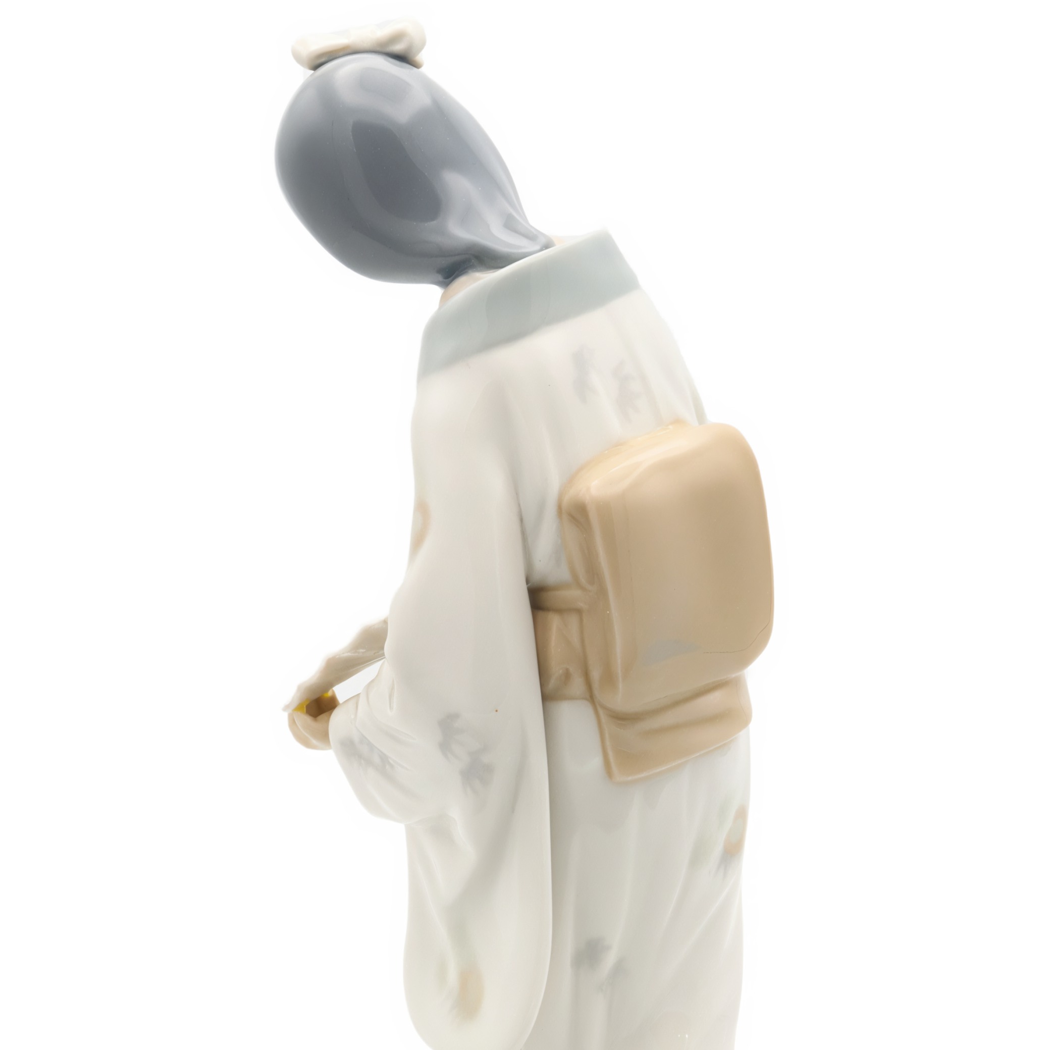 Lladro NAO Geisha Doll Porcelain Figurine Detailed View Thumbnail for Lladro NAO Geisha Doll Handmade Porcelain Figurine - Vintage Collectible Sculpture - Oriental Decor - Japanese Figurine