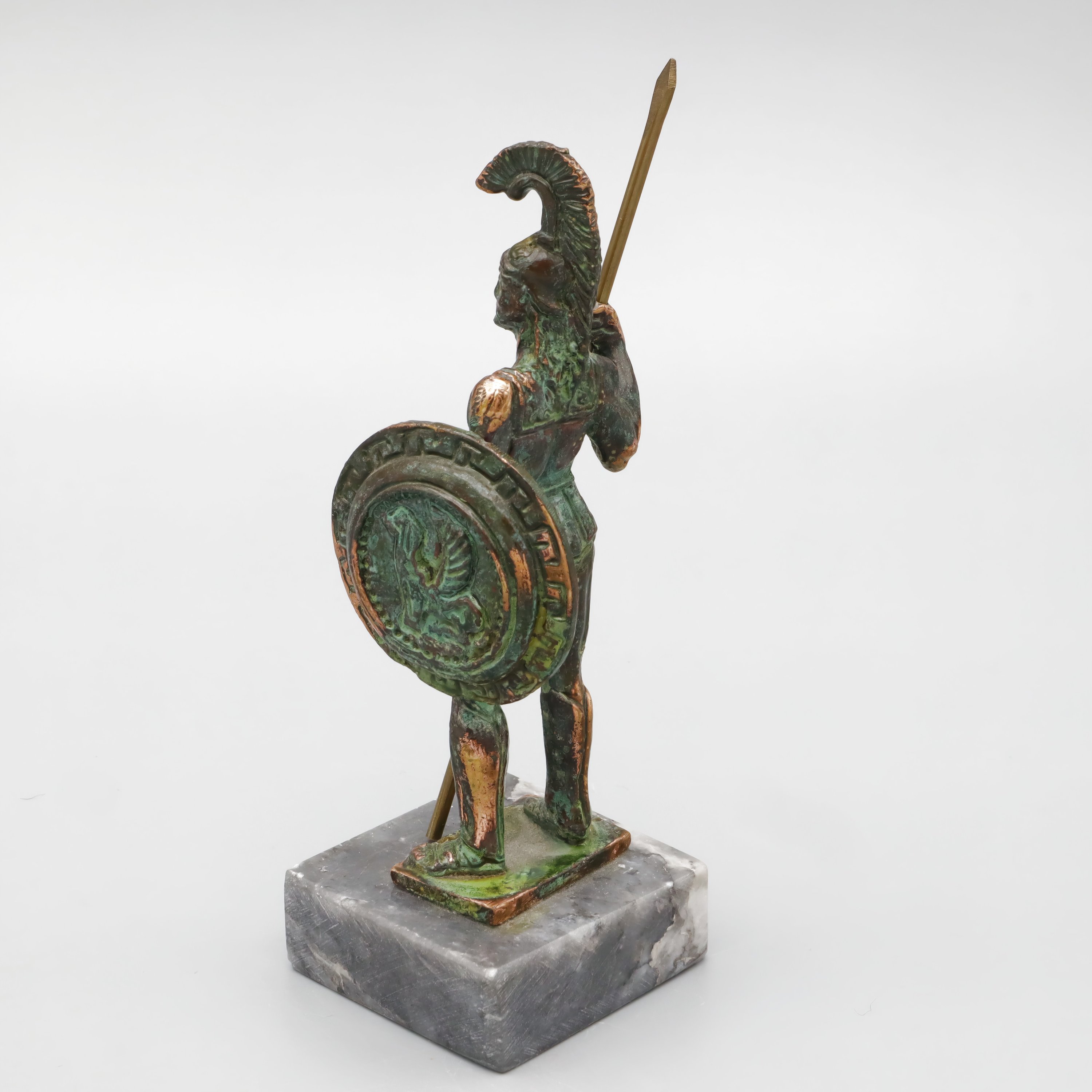 Achilles The Invincible - Solid Bronze Greek Hero Sculpture With Helmet And Armor - Ancient Greek Decor - Mythology Art - Trojan War Statue