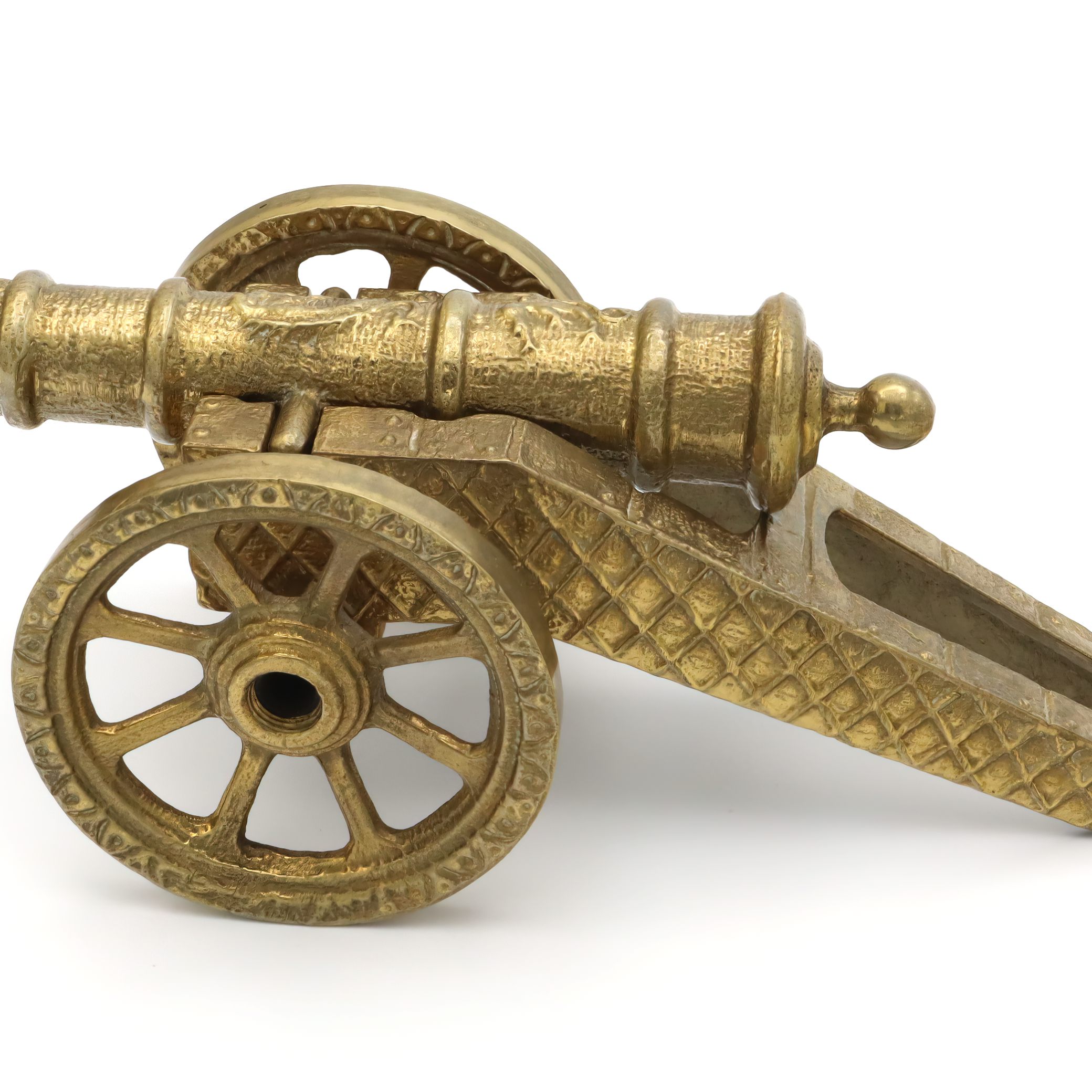 Bronze Cannon Statue Detailed View Thumbnail for Bronze Cannon Statue - Military Decor - Vintage Bronze Art - Historical Cannon Sculpture - Antique Reproduction Cannon - War Memorabilia