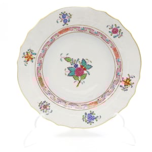 Herend Multicolor Chinese Bouquet Bread & Butter Plate - Hand-Painted Porcelain Plate - Vintage Herend China