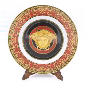 Versace Decor Plate By Rosenthal - Vintage Porcelain Plate - Luxury Home Decor - Collectible Wall Art - Designer Tableware