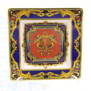 Versace Ashtray - Rosenthal Versace Trinket Tray - Vintage Versace Home Decor - Luxury Porcelain Ashtray - Collectible Versace Rosenthal