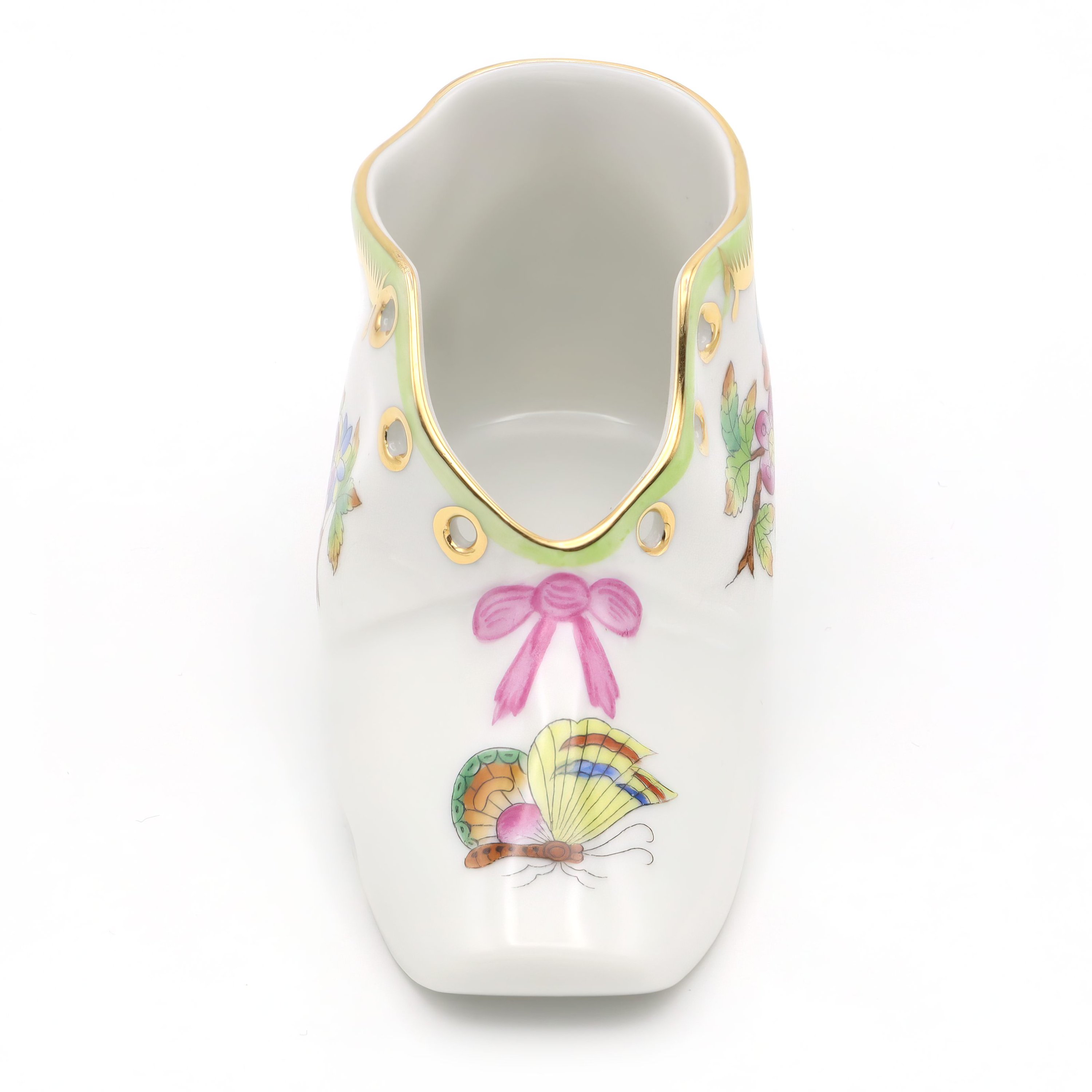 Thumbnail for Herend Queen Victoria Baby Shoe - Porcelain Shoe Figurine - Hand Painted - Hungarian Porcelain - Collectible Gift - Nursery Decor