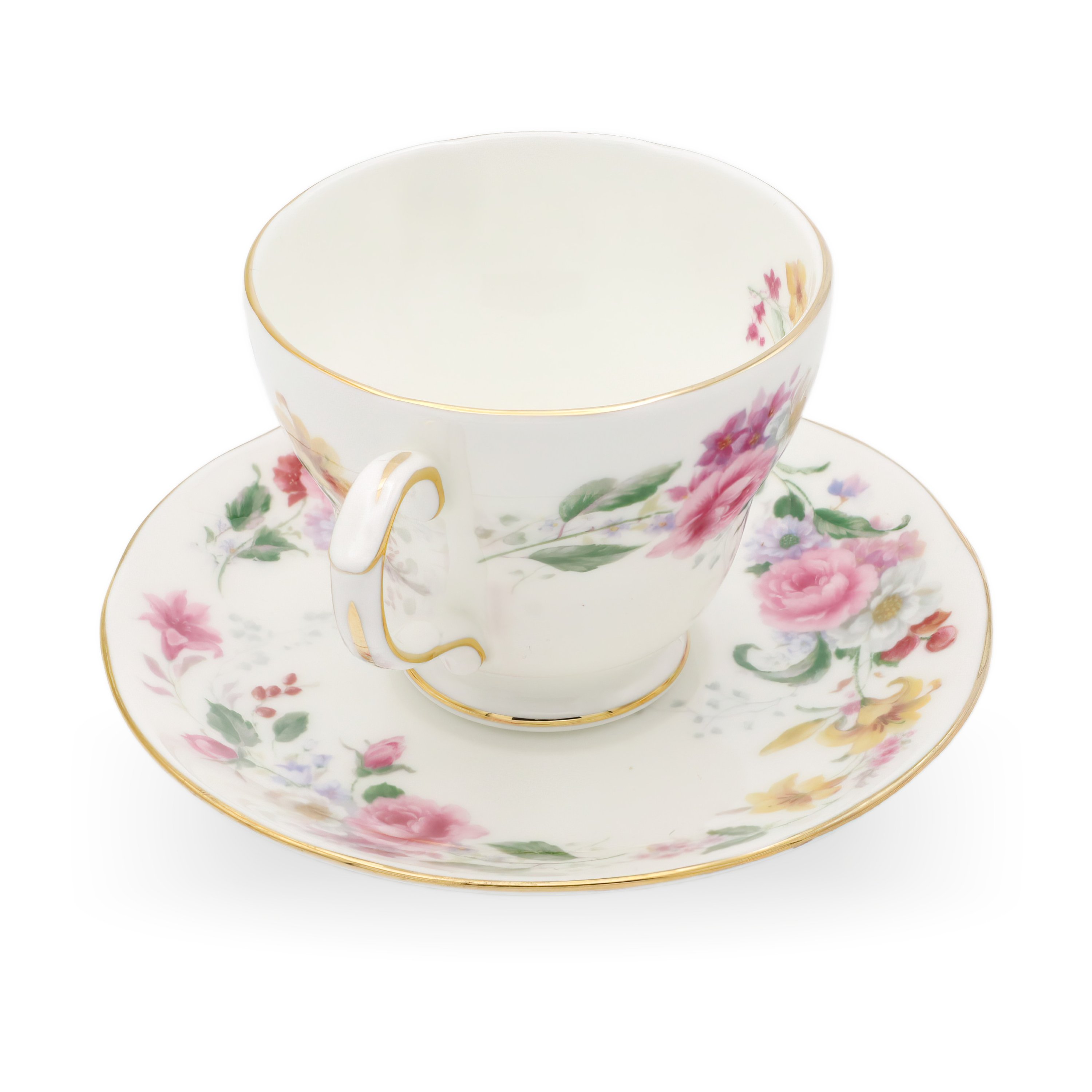 Duchess Memories 630 Cup With Saucer - Fine Bone China - English Floral Teacup - Vintage England Teacup Set