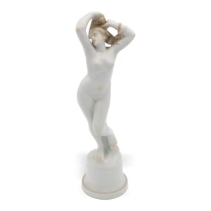 Herend Porcelain Art Deco Nude Nemes Gyorgy Design - Vintage Hungarian Figurine - Hand Painted - Rare Collectible - Stamped Herend Porcelain Art Deco Nude Nemes Gyorgy Design - Vintage Hungarian Figurine - Hand Painted - Rare Collectible - Stamped