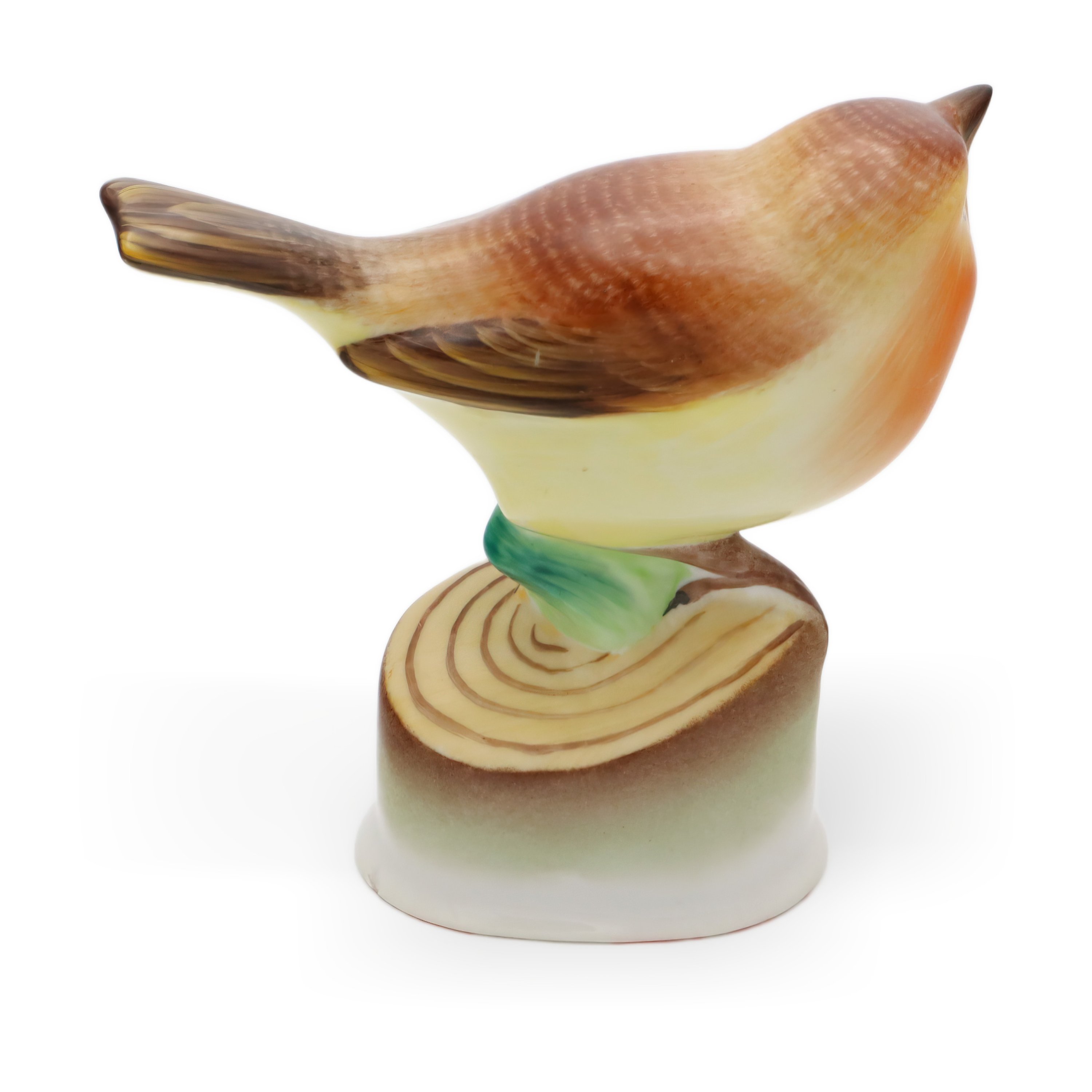 Herend Porcelain Hand Painted Yellow Bird - Vintage Handcrafted Animal Statue - Collectible Herend Decor