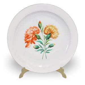 Herend Porcelain Kitty Large Plate Gold Rim - Cat Collector Wall Decor