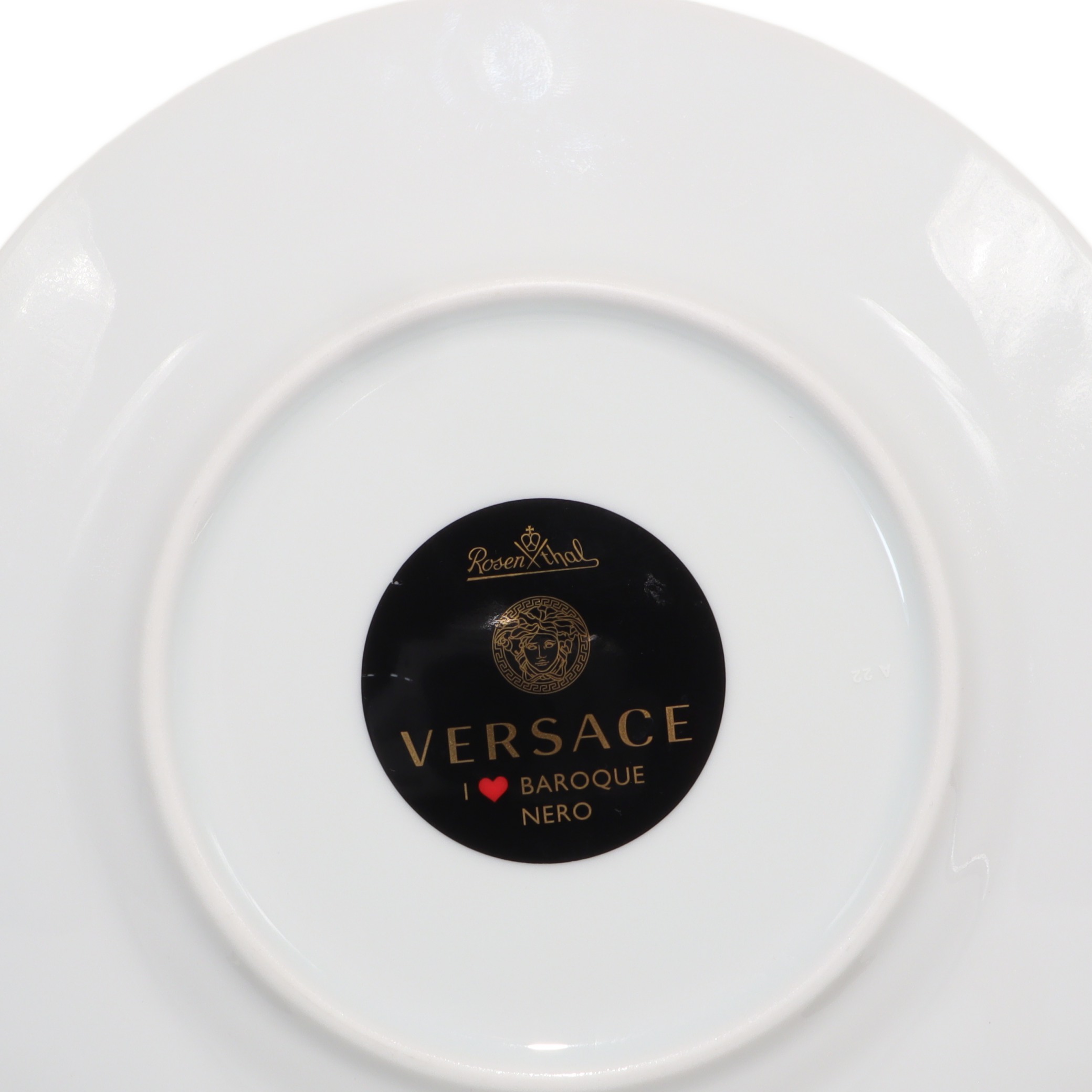 Rosenthal Versace I Love Baroque Nero Plate - Porcelain Charger - Gold Medusa - Decorative Dining Thumbnail for Rosenthal Versace I Love Baroque Nero Plate - Porcelain Charger - Gold Medusa - Decorative Dining