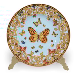 Versace Butterfly Garden Rosenthal Tea Cup - Saucer Set