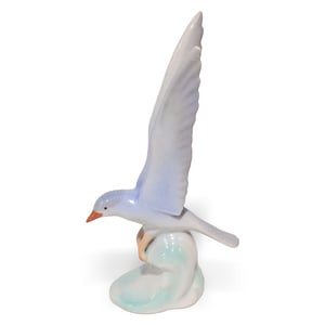 Drasche seagull figurine porcelain bird on wave vintage collectible statue