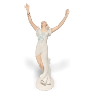 Schaubach ballerina porcelain figure art deco style elegant dancer collectible statue