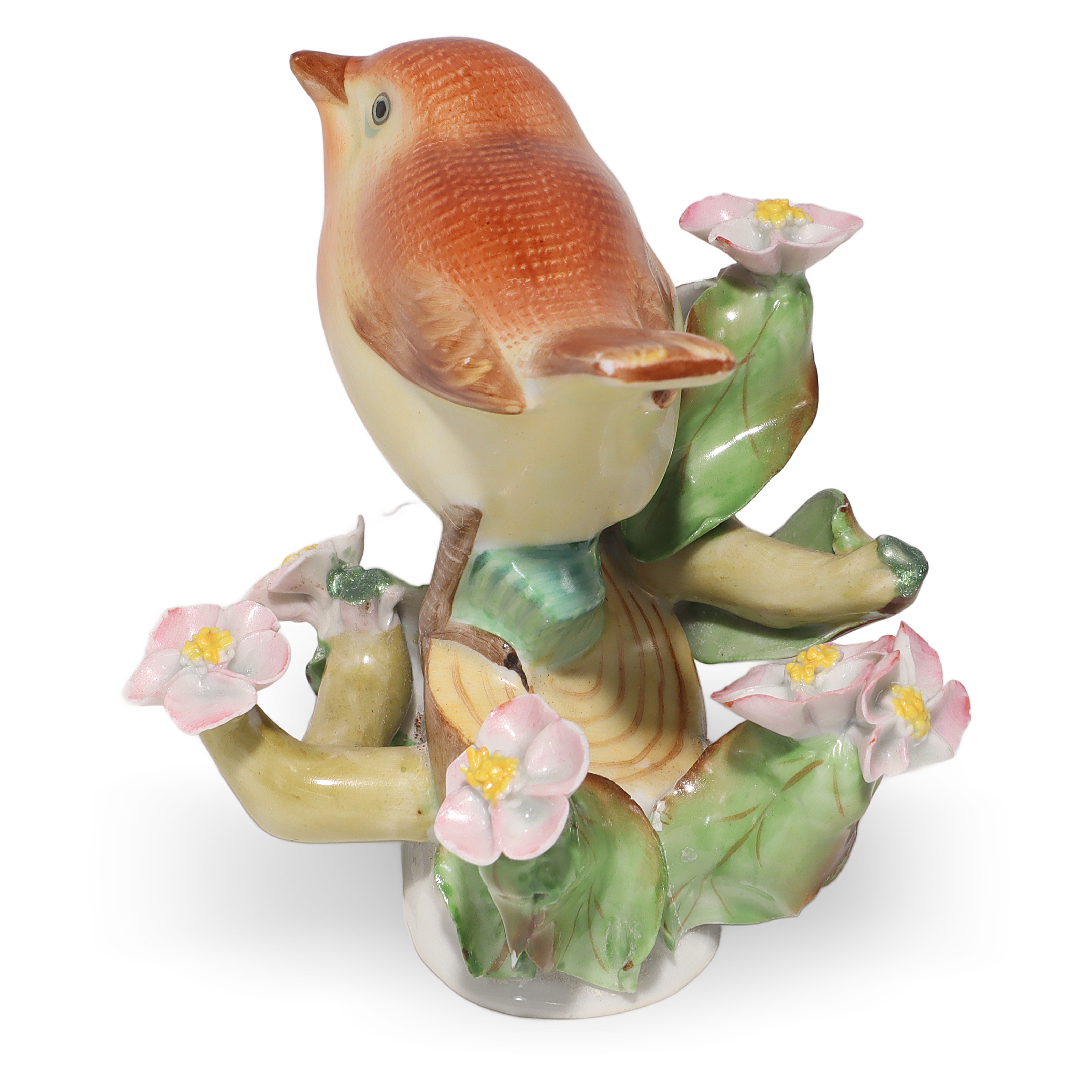 Herend Robin Bird Figurine Detailed View Thumbnail for Herend Robin Bird Figurine - Hand Painted - Porcelain Collectible - Vintage Home Decor