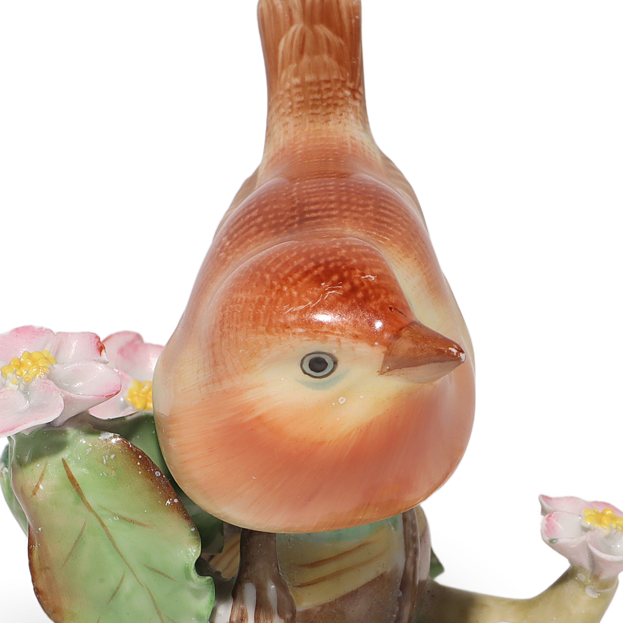 Herend Robin Bird Figurine Detailed View Thumbnail for Herend Robin Bird Figurine - Hand Painted - Porcelain Collectible - Vintage Home Decor