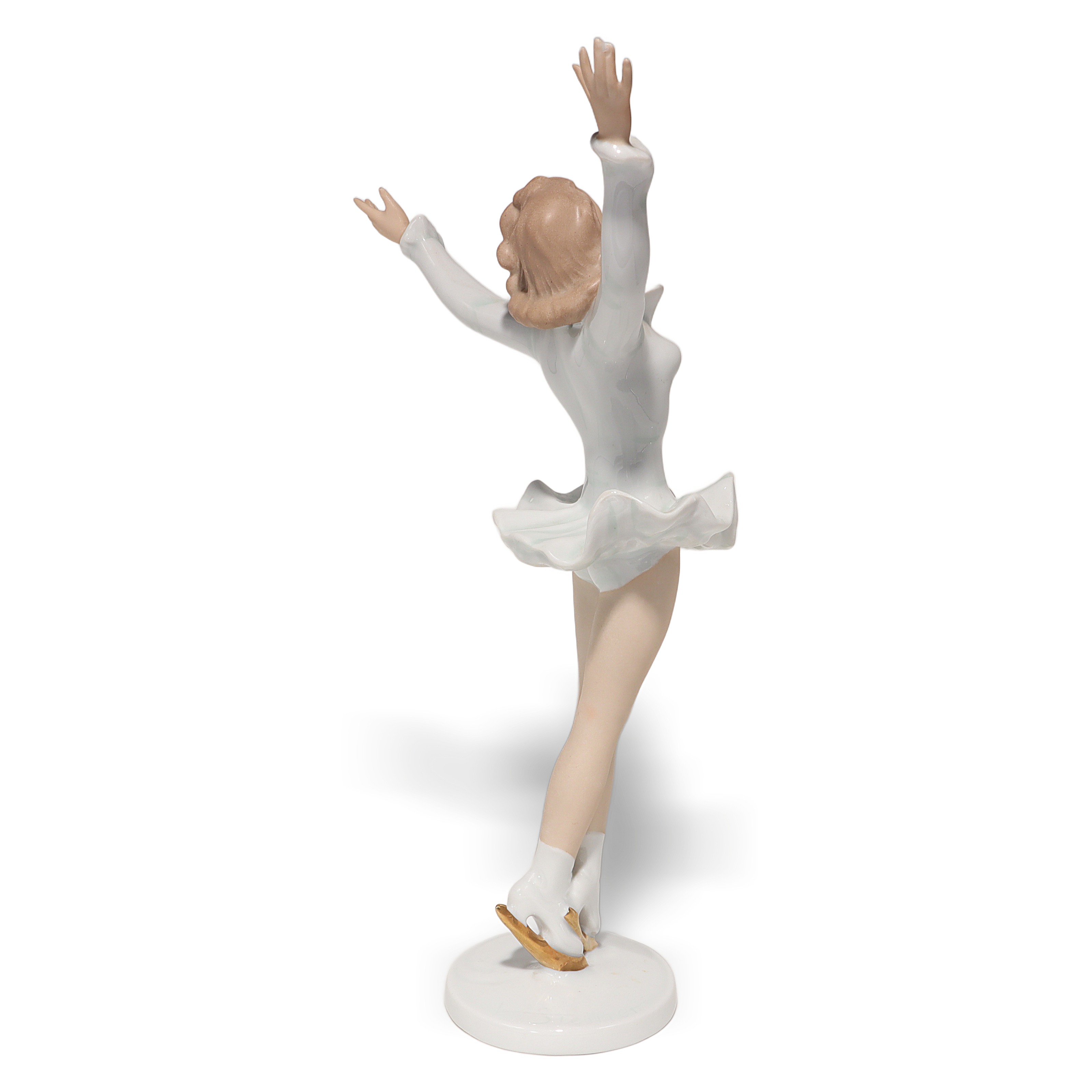 Thumbnail for Vintage Wallendorf Porcelain Ice Skater - Ballerina Figurine Art Deco Style - Hand Painted Rare