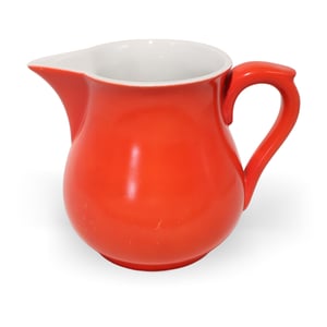 Zsolnay red ceramic pitcher classic vintage tableware with handle and spout