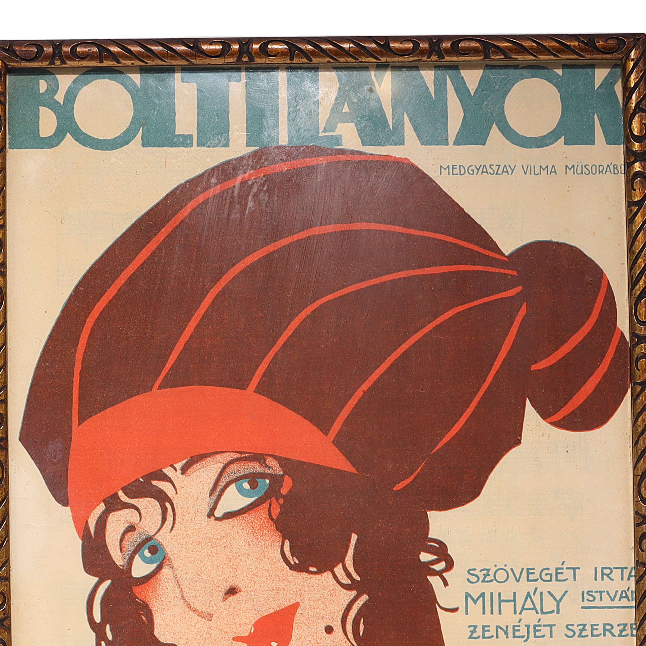 Art Deco Poster Antique Theater Advertisement Detailed View Thumbnail for Art Deco Poster Antique Theater Advertisement - 1920s Playbill - Vintage Wall Art