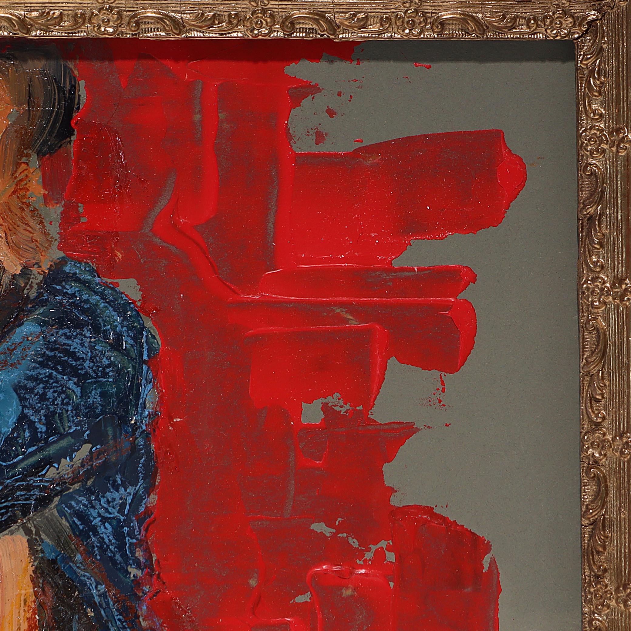 Thumbnail for Art Deco Vintage Original Oil Painting On Cardboard - Dancers