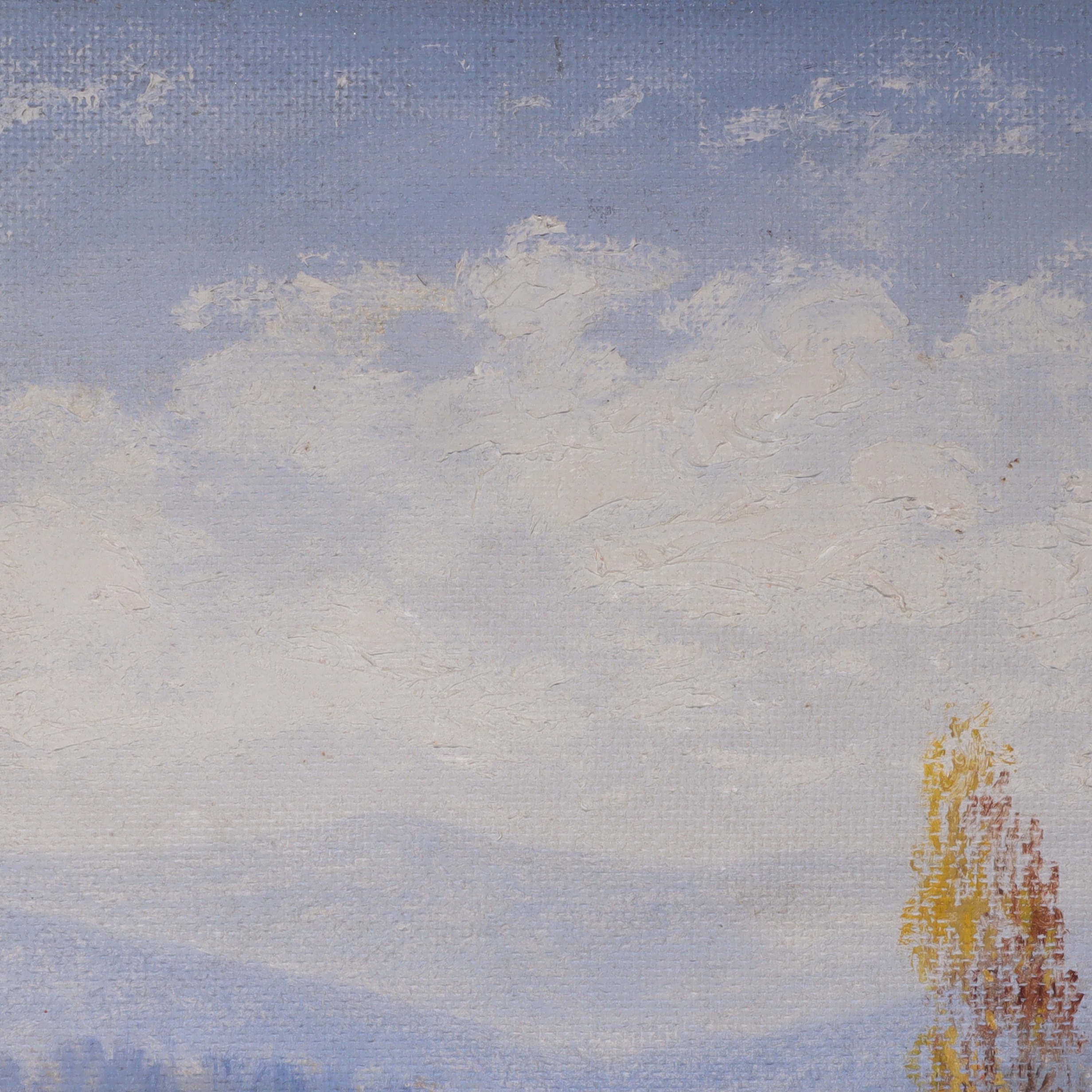 Thumbnail for Buza S Vintage Landscape Oil Painting On Panel - Pastoral Scene Signed Artwork