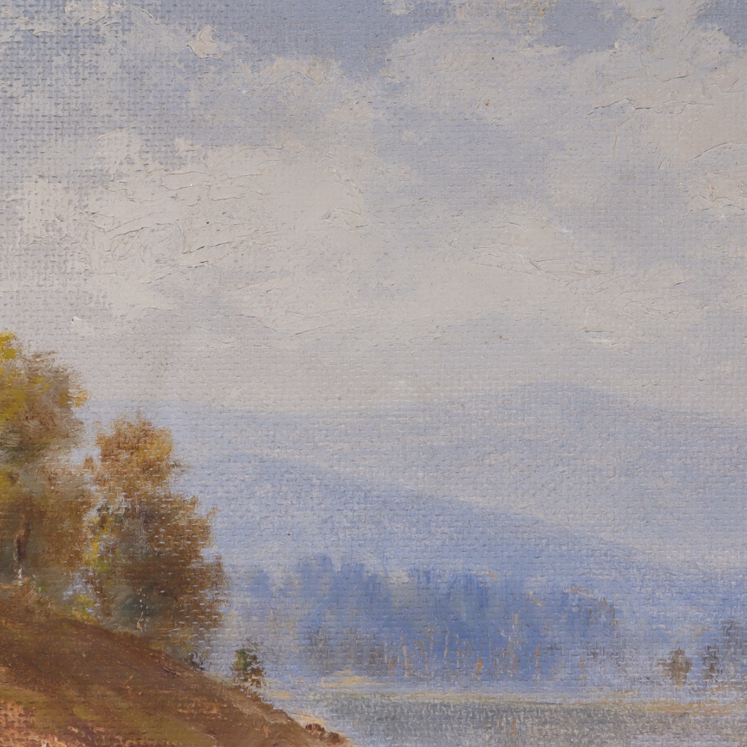 Thumbnail for Buza S Vintage Landscape Oil Painting On Panel - Pastoral Scene Signed Artwork