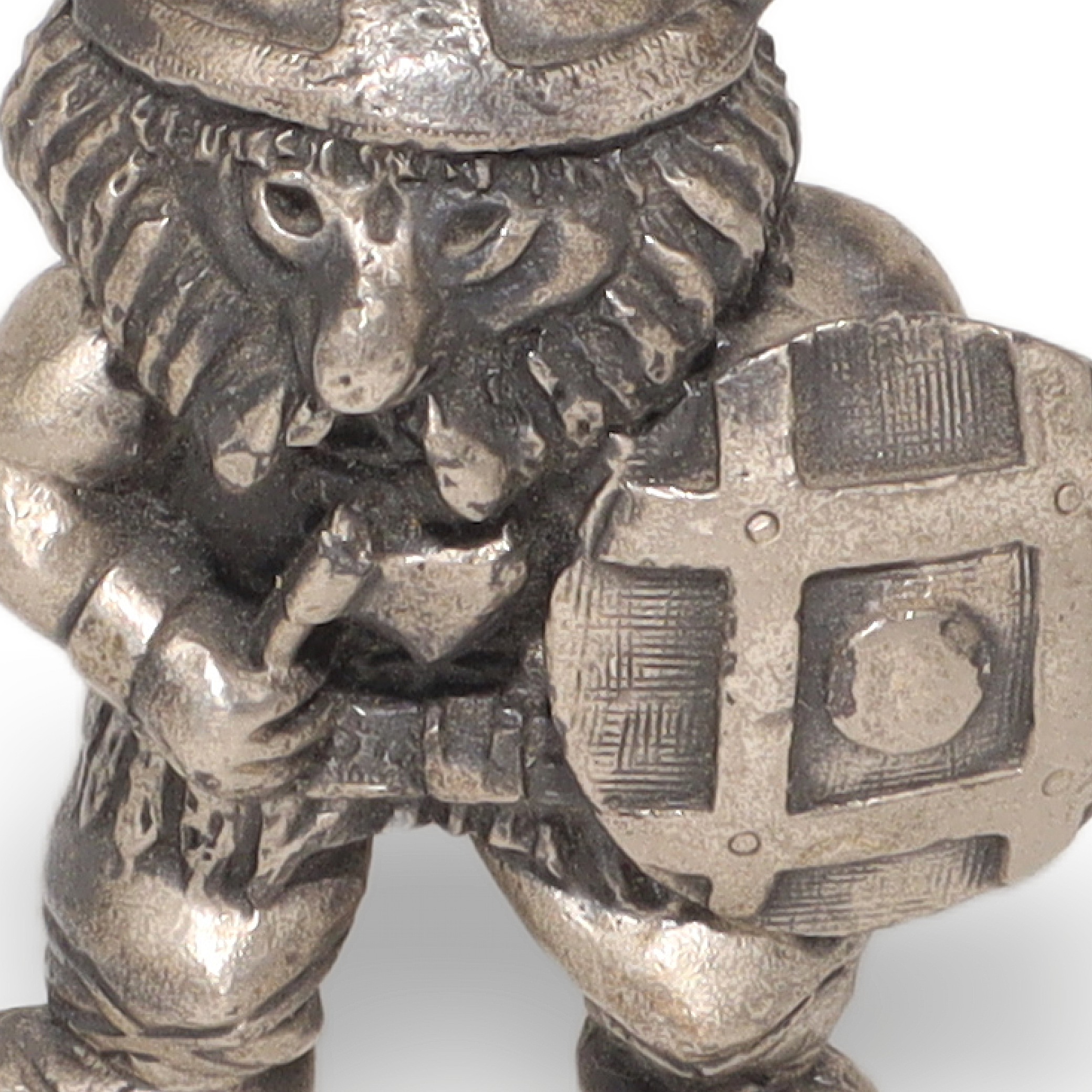 Thumbnail for Tinn Per Pewter Norway Viking Warrior With Ax Mini Vintage Figure