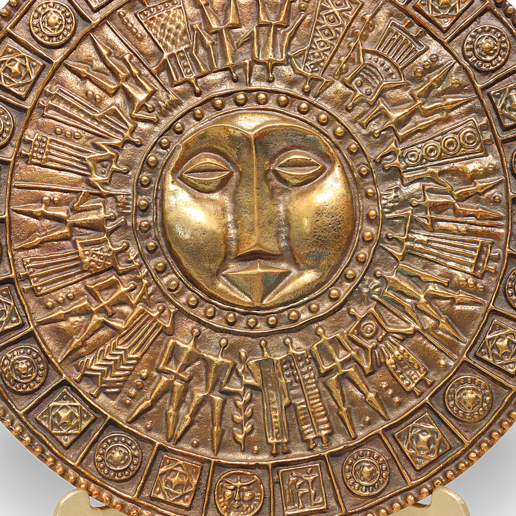 Thumbnail for Heavy Bronze Relief Vintage Papp Zoltan Hand Made Original