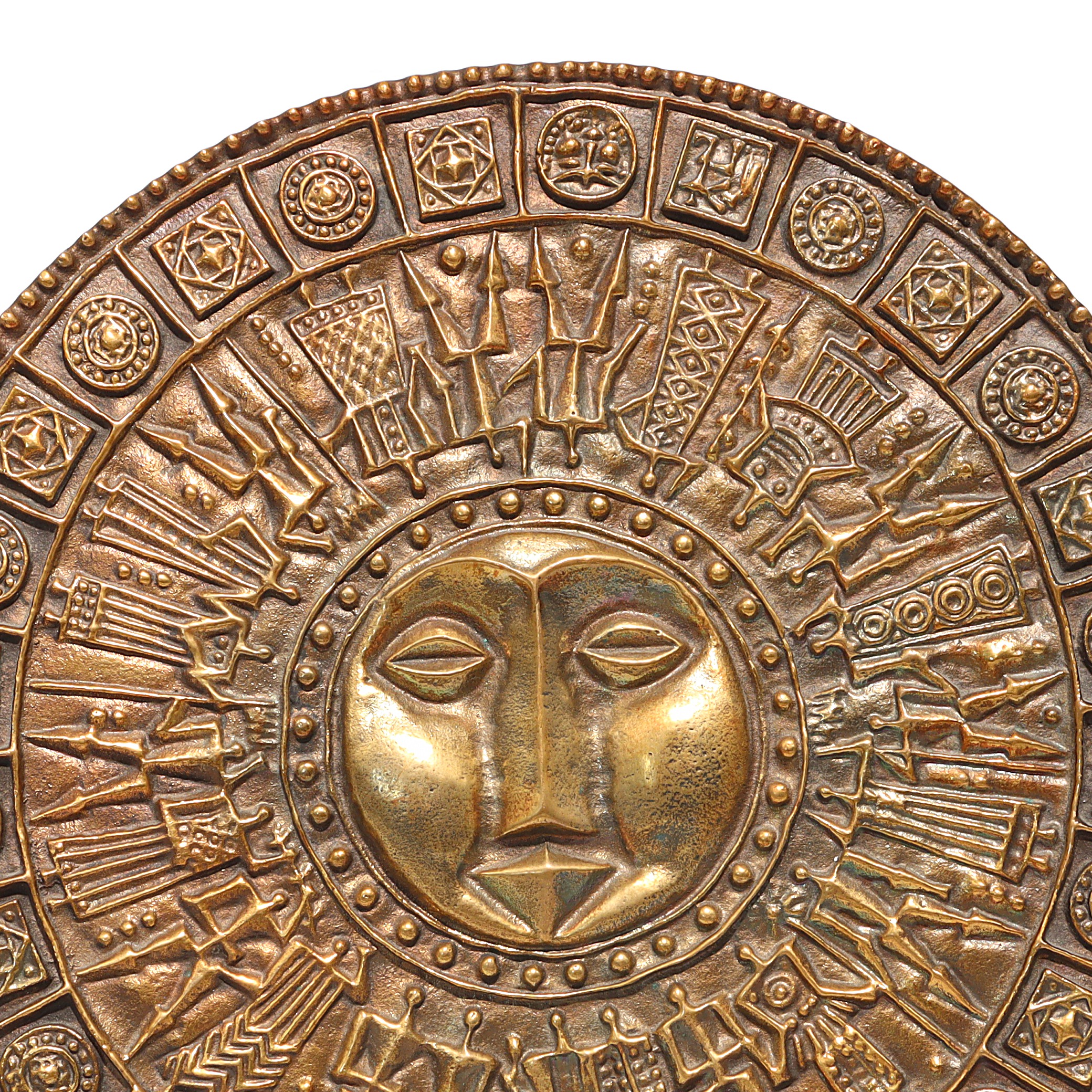 Thumbnail for Heavy Bronze Relief Vintage Papp Zoltan Hand Made Original