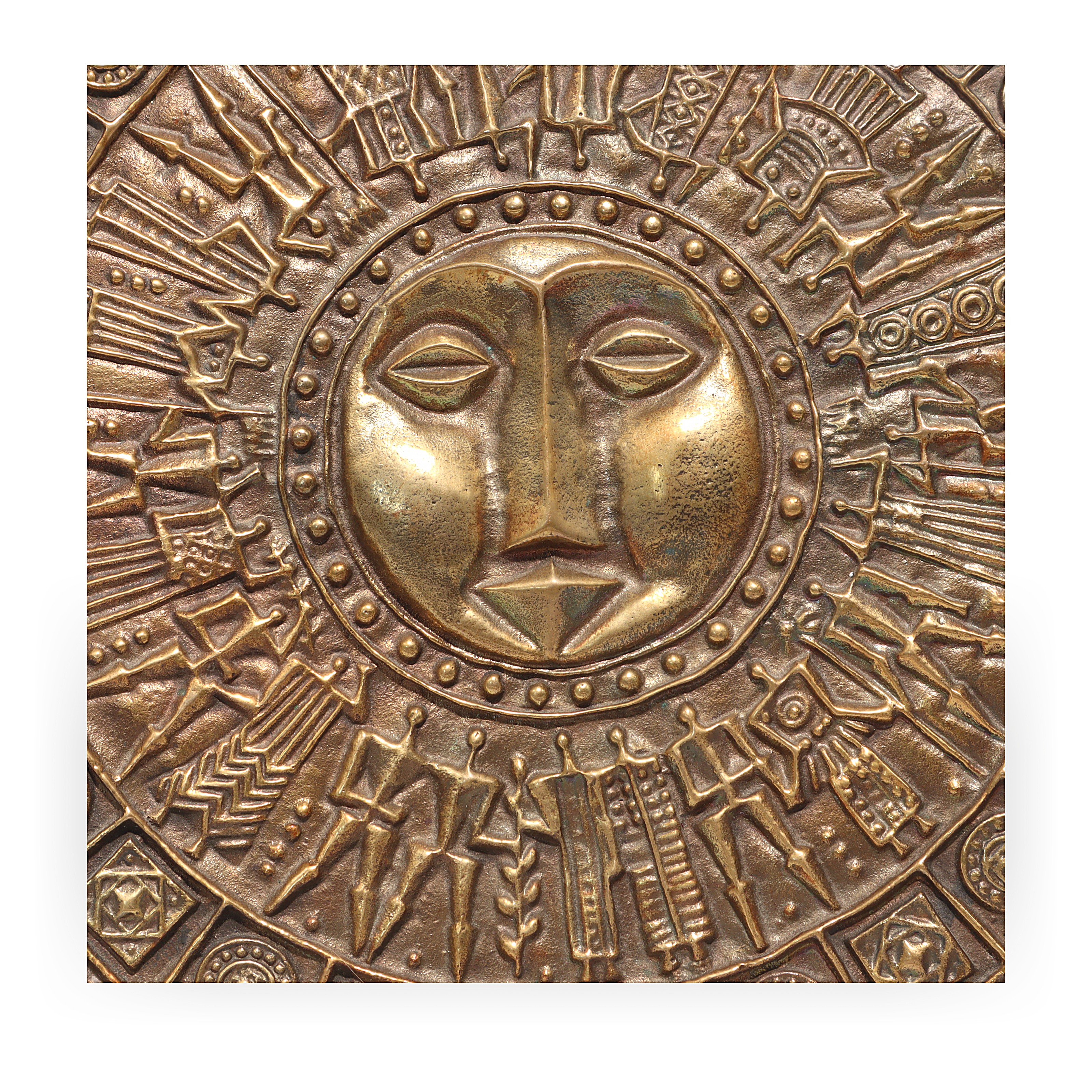 Thumbnail for Heavy Bronze Relief Vintage Papp Zoltan Hand Made Original