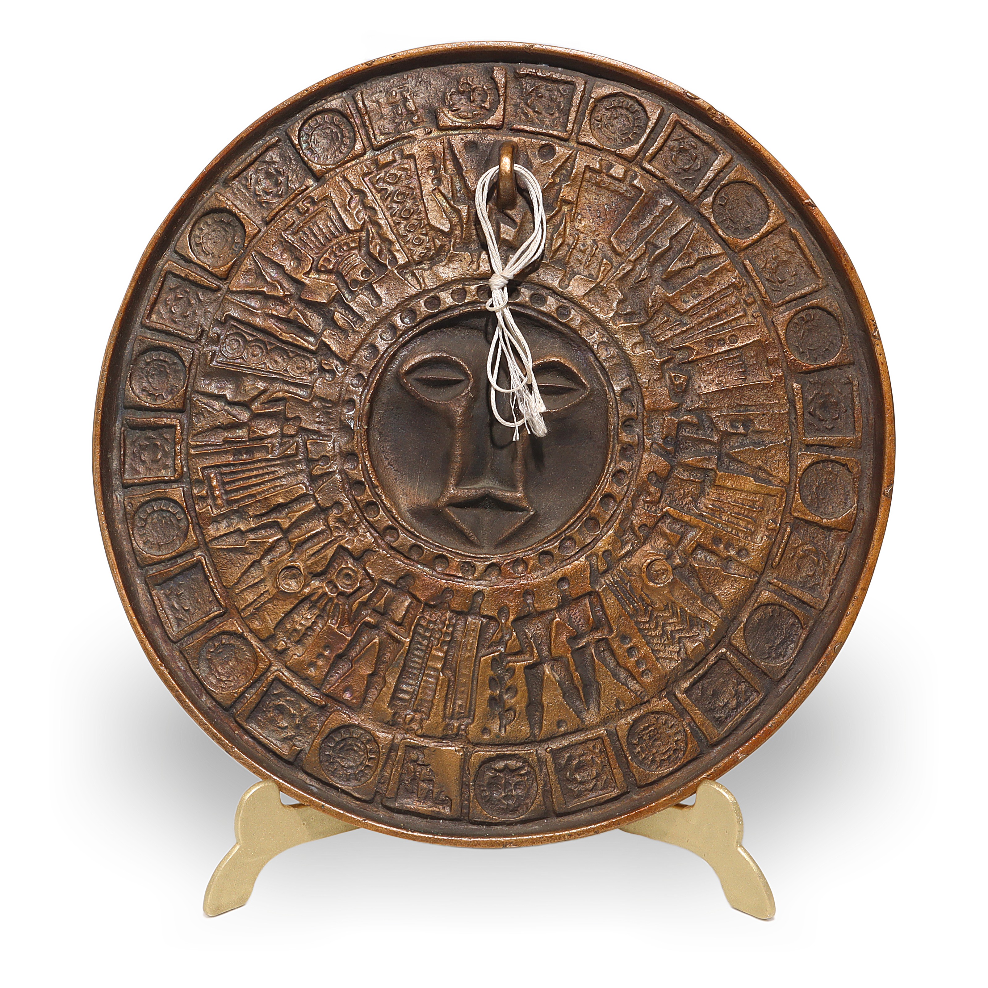 Thumbnail for Heavy Bronze Relief Vintage Papp Zoltan Hand Made Original