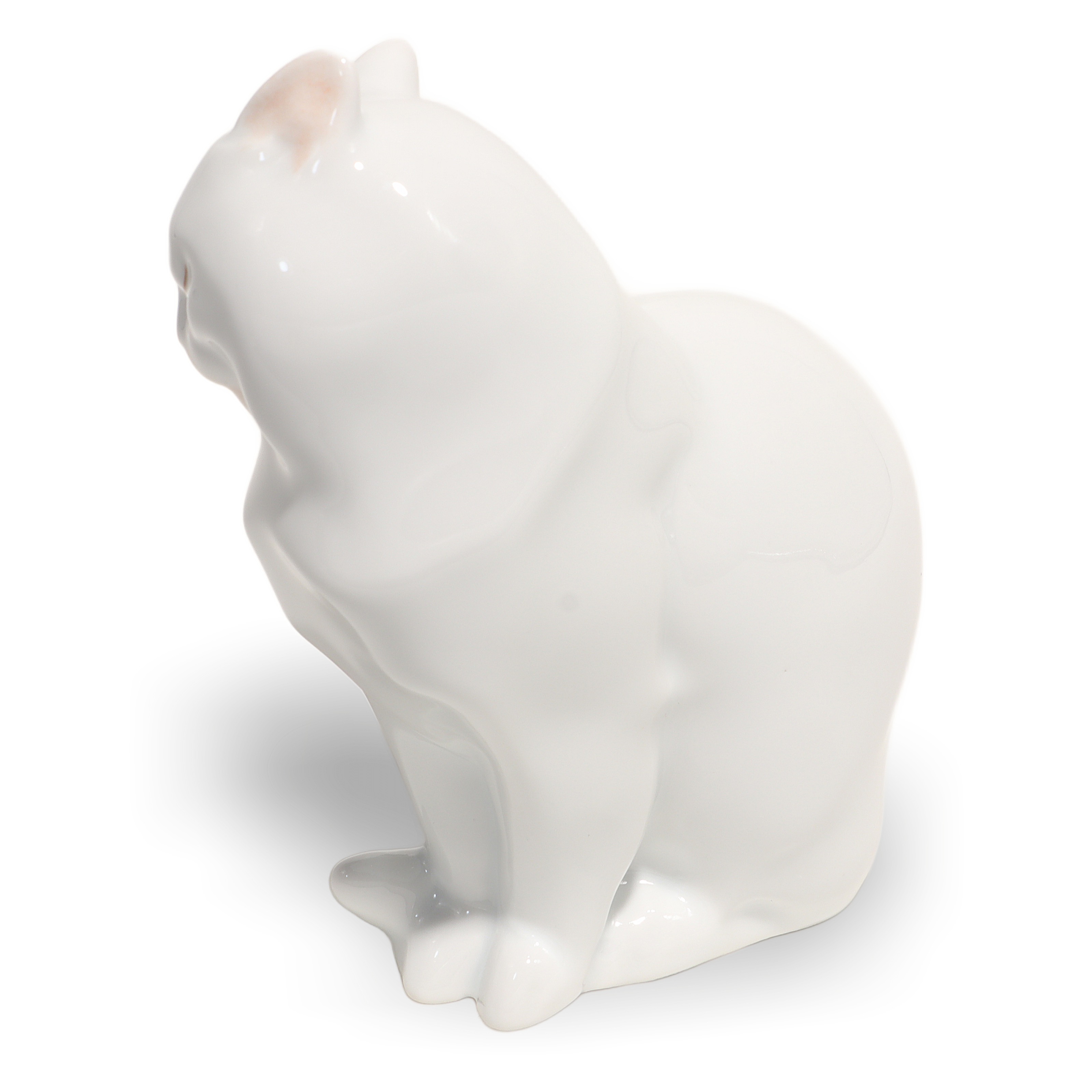 Thumbnail for Herend Cat Figurine Art Deco Kitty Hand Painted Vintage Porcelain