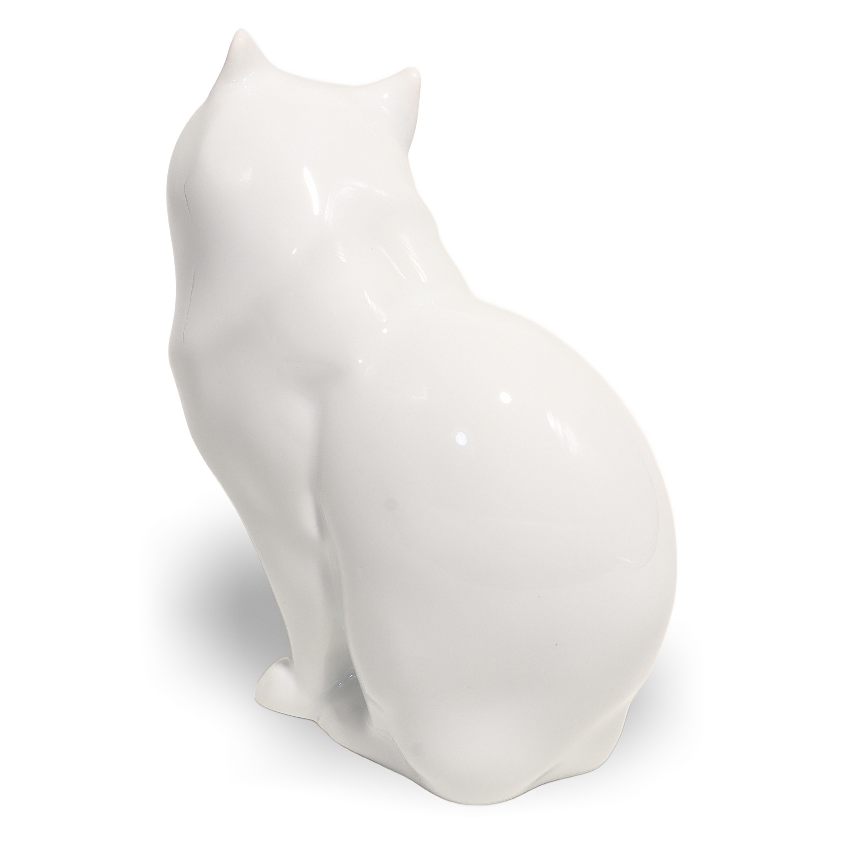 Thumbnail for Herend Cat Figurine Art Deco Kitty Hand Painted Vintage Porcelain