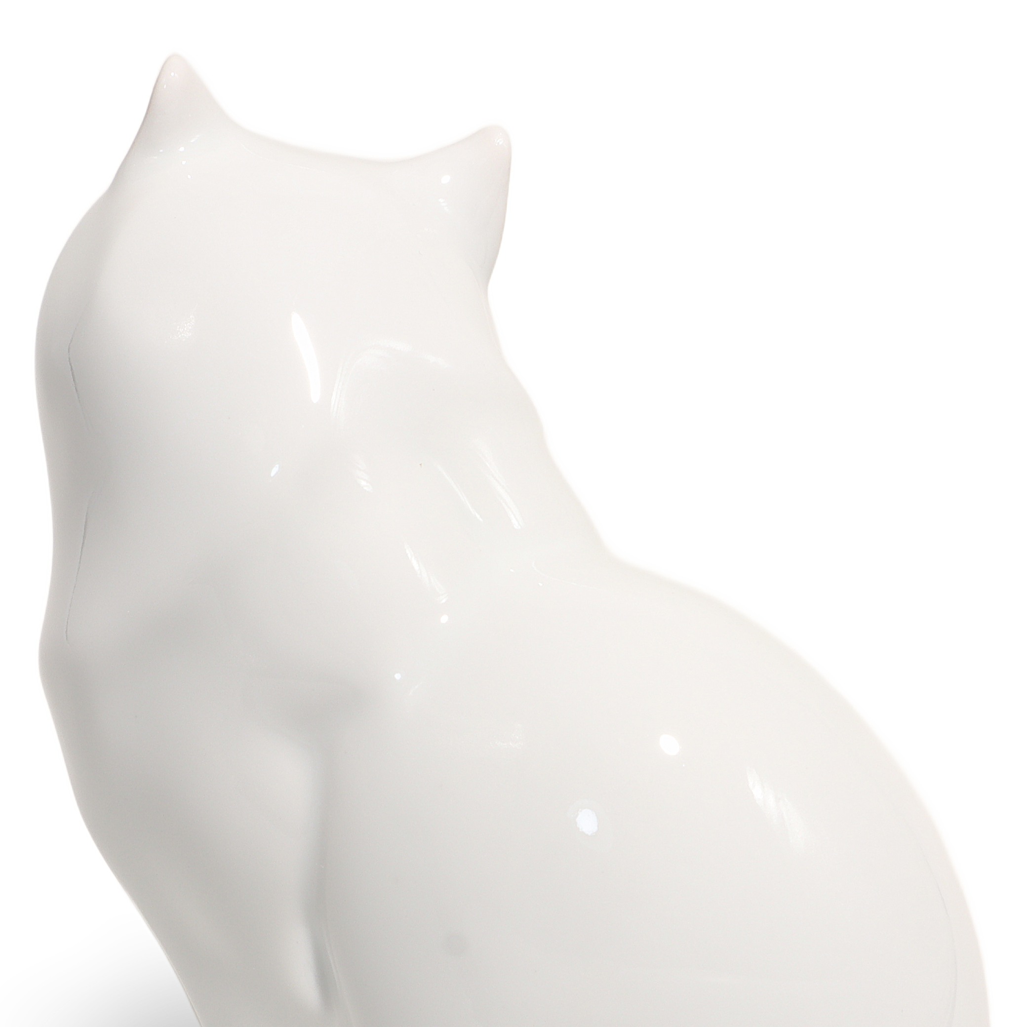 Thumbnail for Herend Cat Figurine Art Deco Kitty Hand Painted Vintage Porcelain