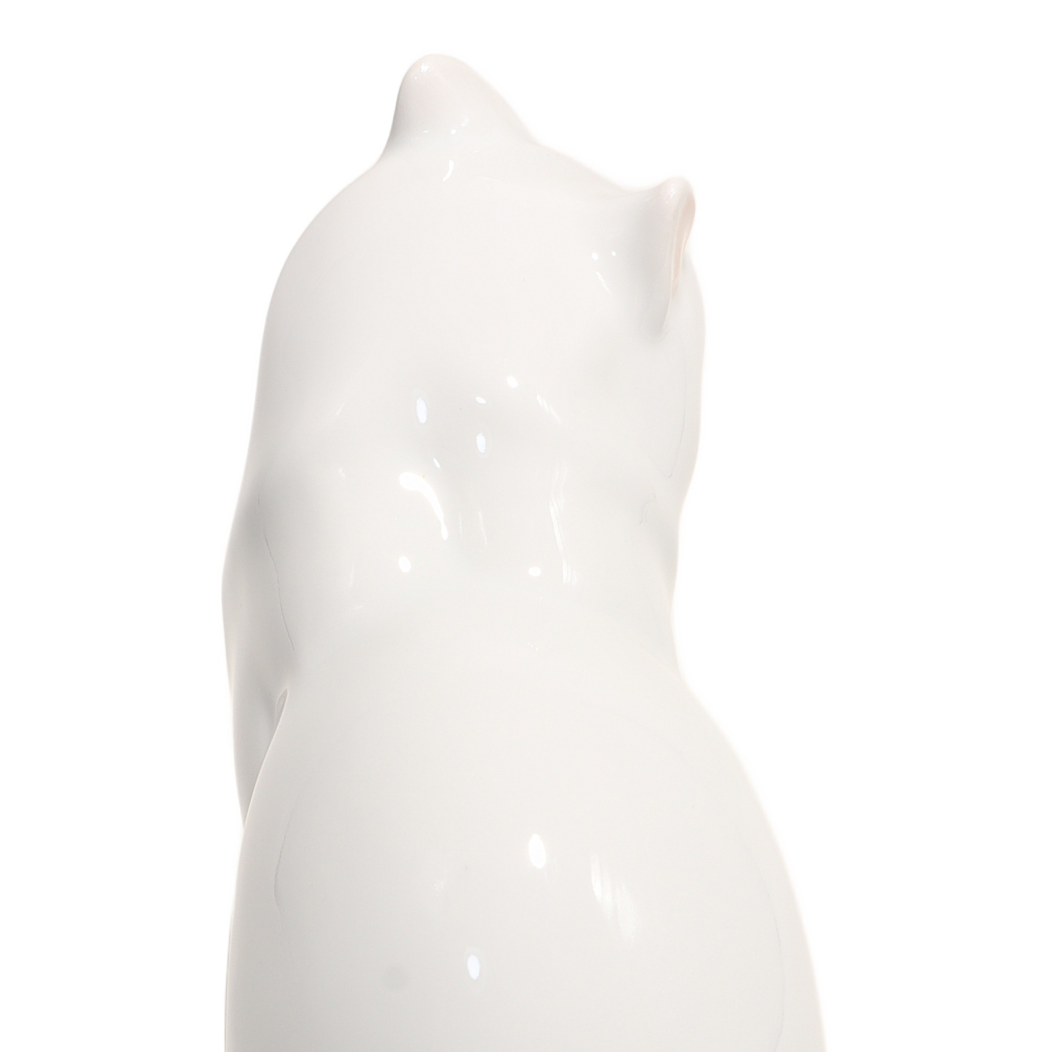 Thumbnail for Herend Cat Figurine Art Deco Kitty Hand Painted Vintage Porcelain