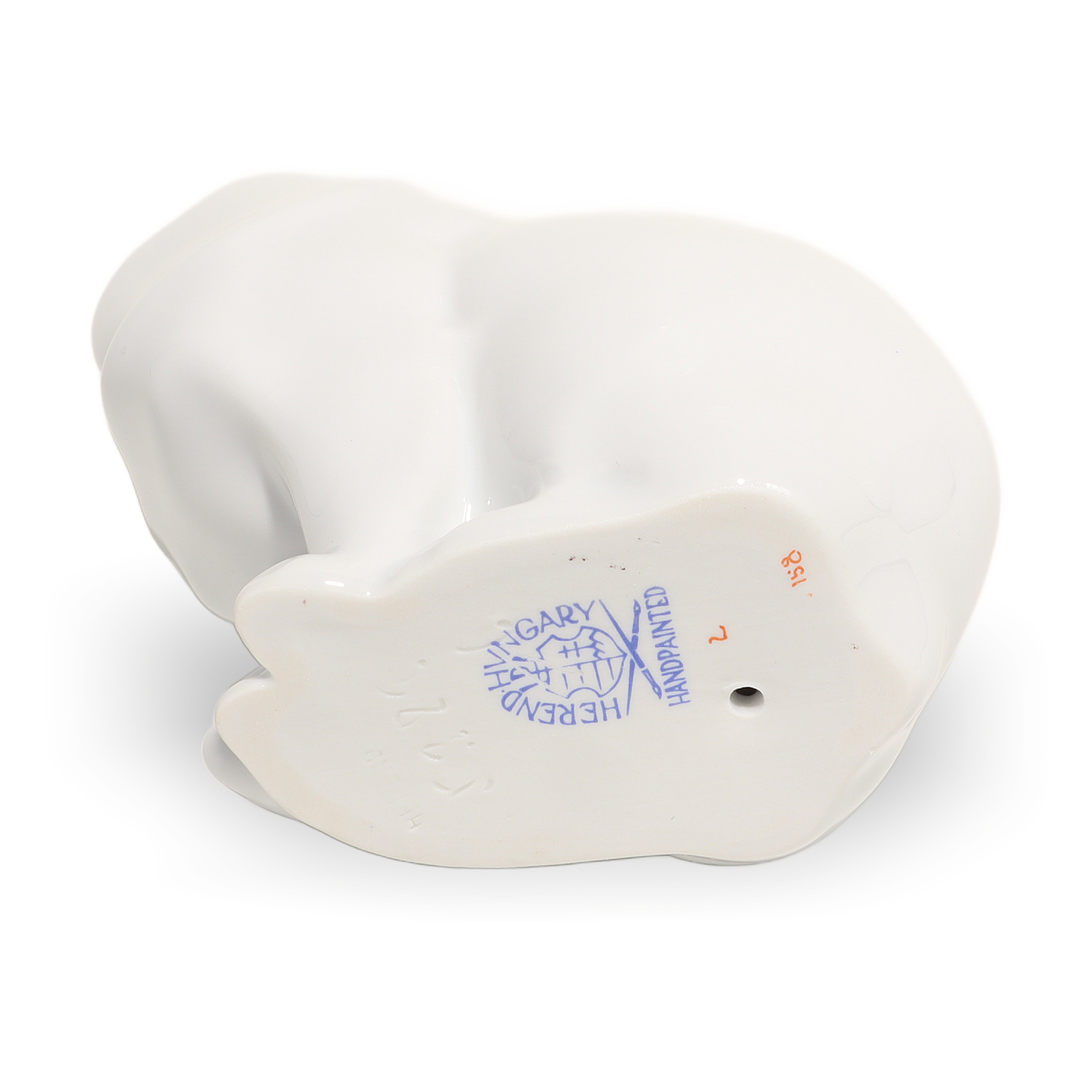 Thumbnail for Herend Cat Figurine Art Deco Kitty Hand Painted Vintage Porcelain