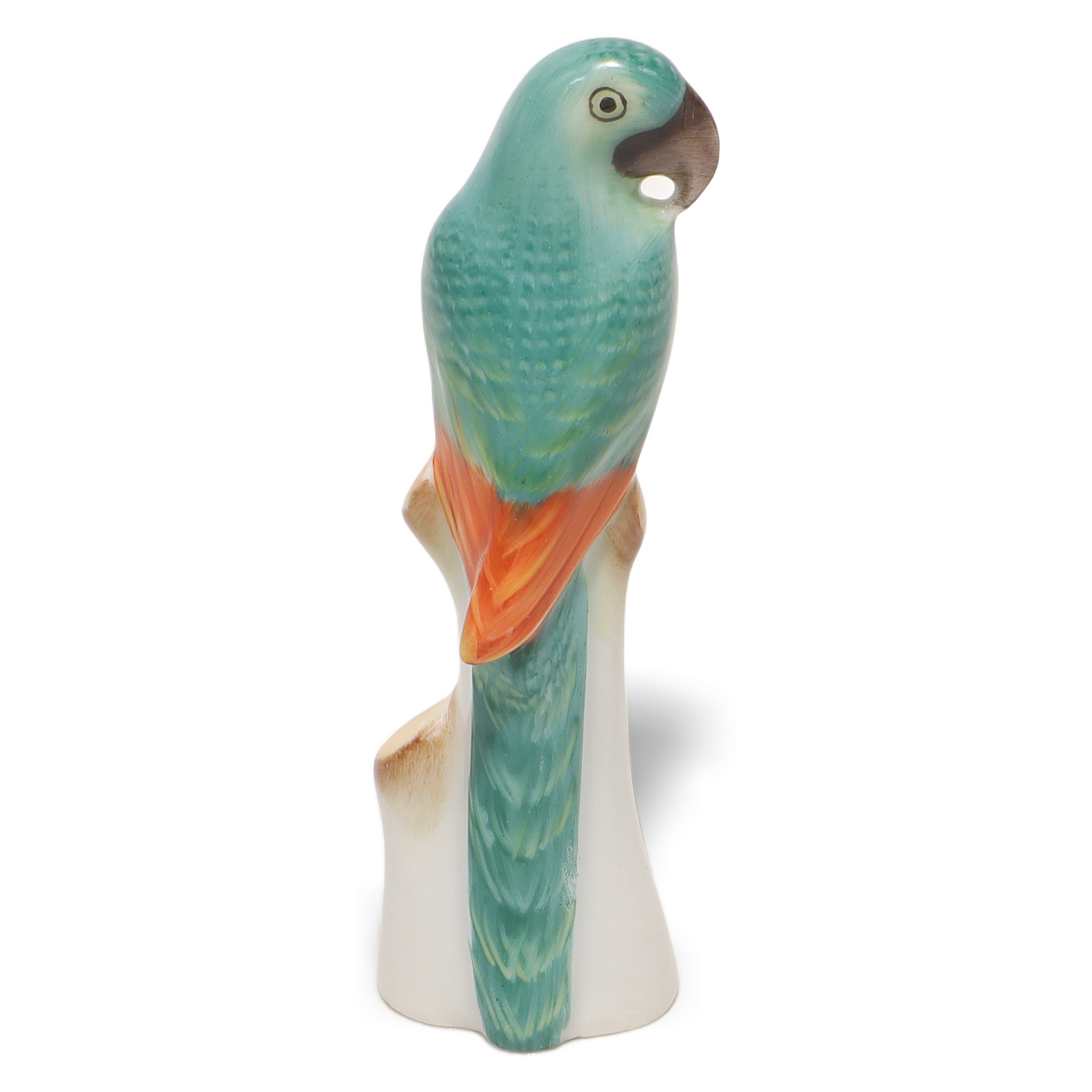 Thumbnail for Herend Bird Figurine - Vintage Porcelain Parrot Mid Century Modern Decor
