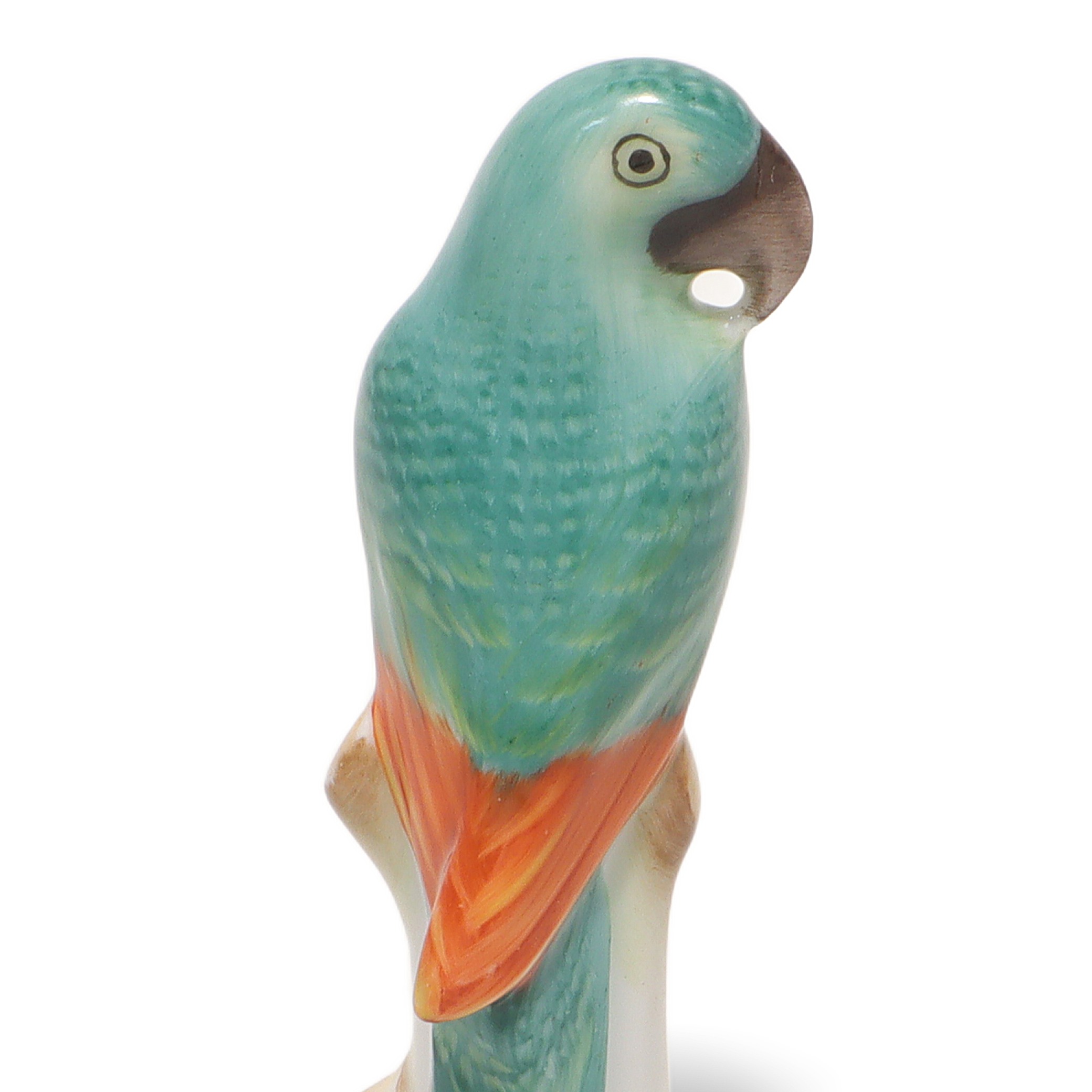 Thumbnail for Herend Bird Figurine - Vintage Porcelain Parrot Mid Century Modern Decor
