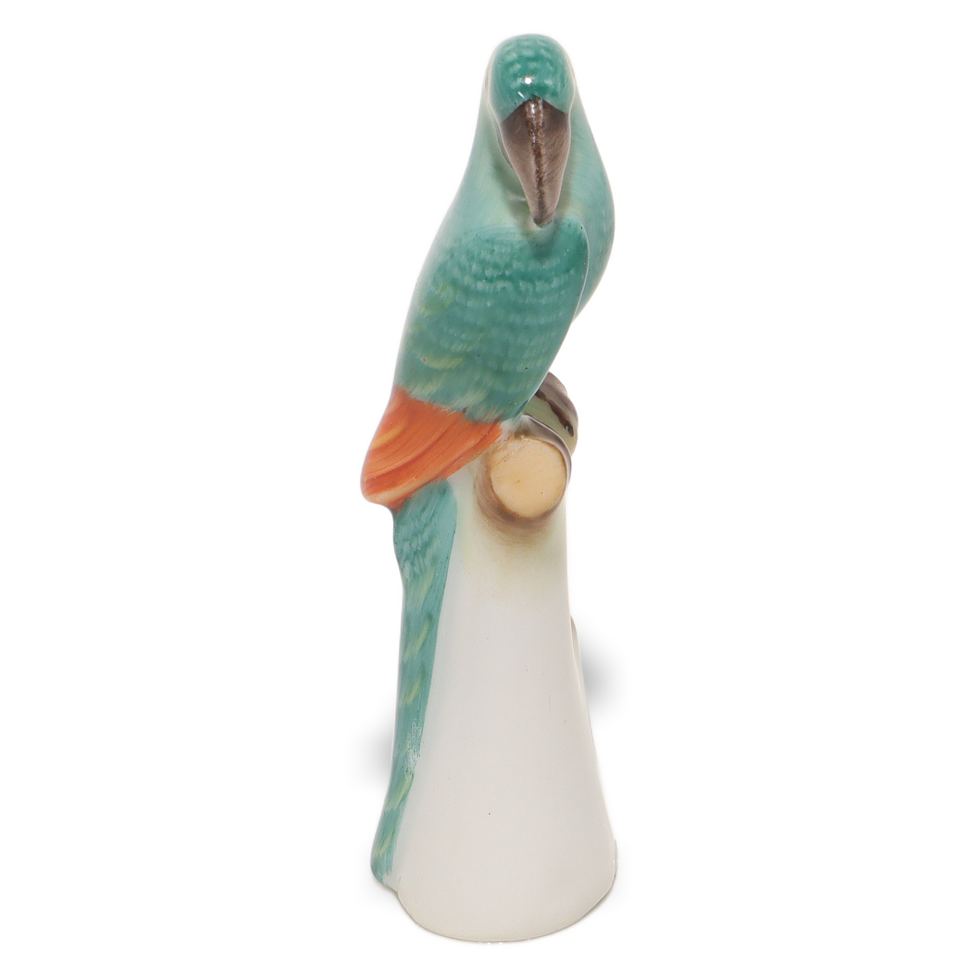 Thumbnail for Herend Bird Figurine - Vintage Porcelain Parrot Mid Century Modern Decor
