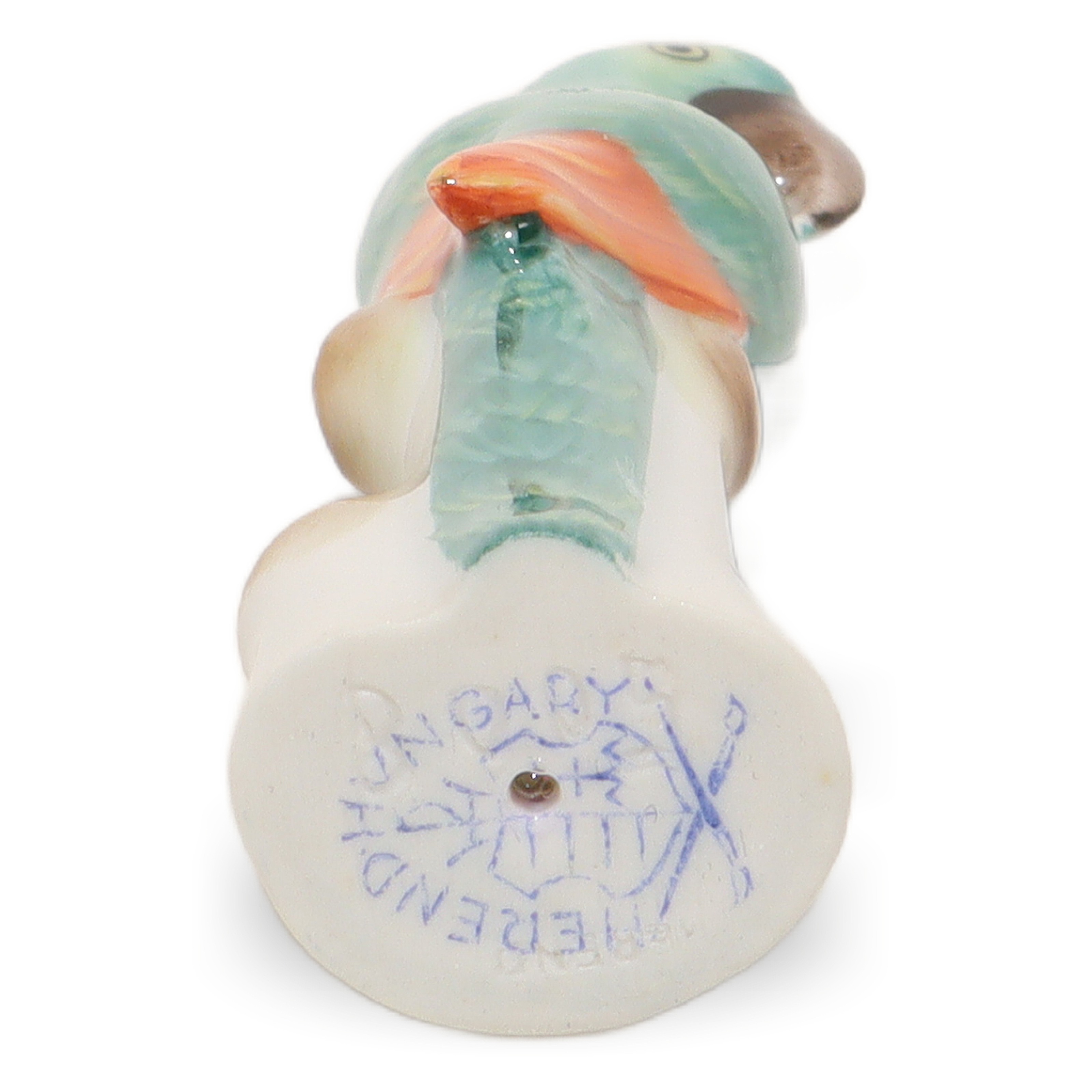 Thumbnail for Herend Bird Figurine - Vintage Porcelain Parrot Mid Century Modern Decor