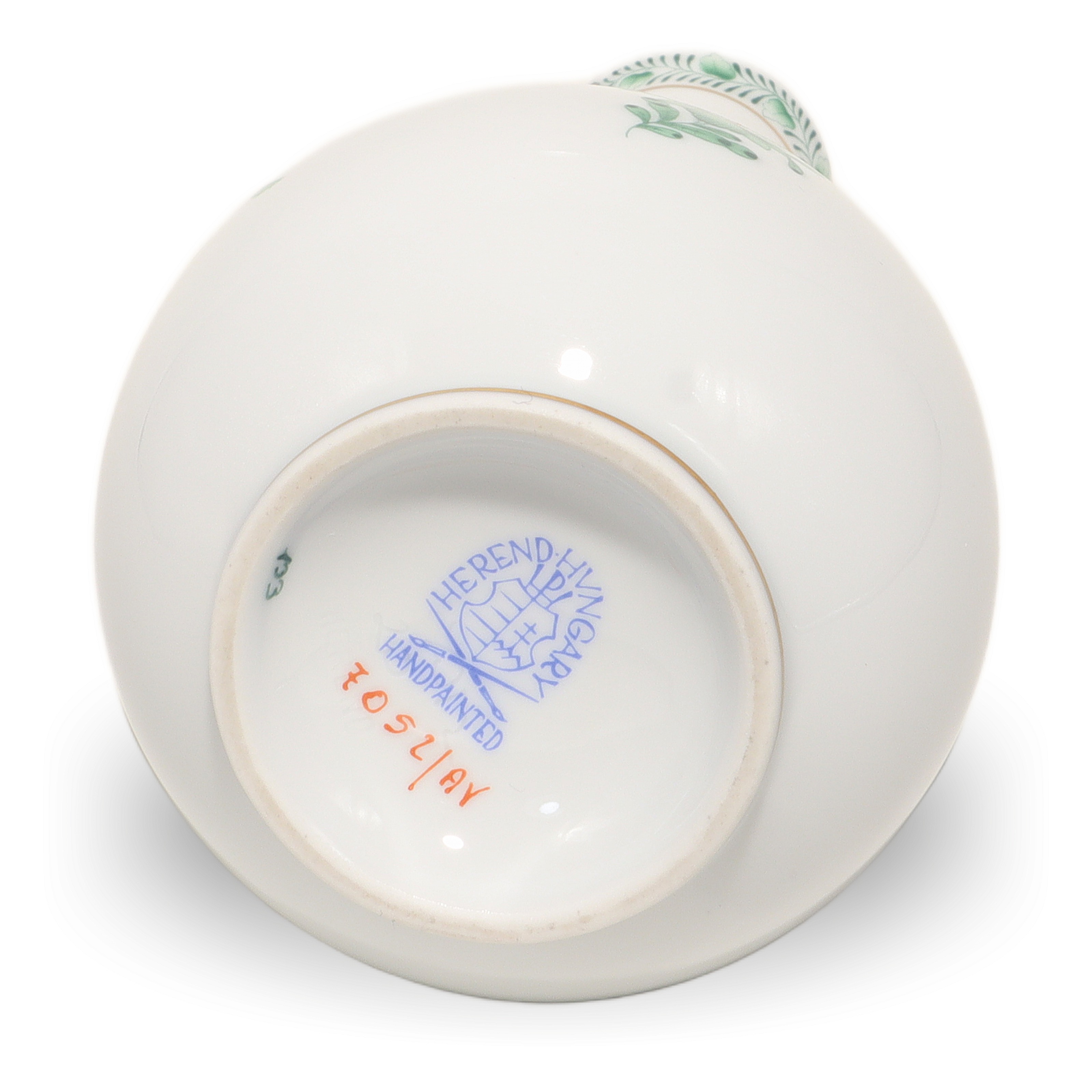 Thumbnail for Herend Green Chinese Bouquet Bud Vase Apponyi Pattern Vintage Hand Painted Porcelain