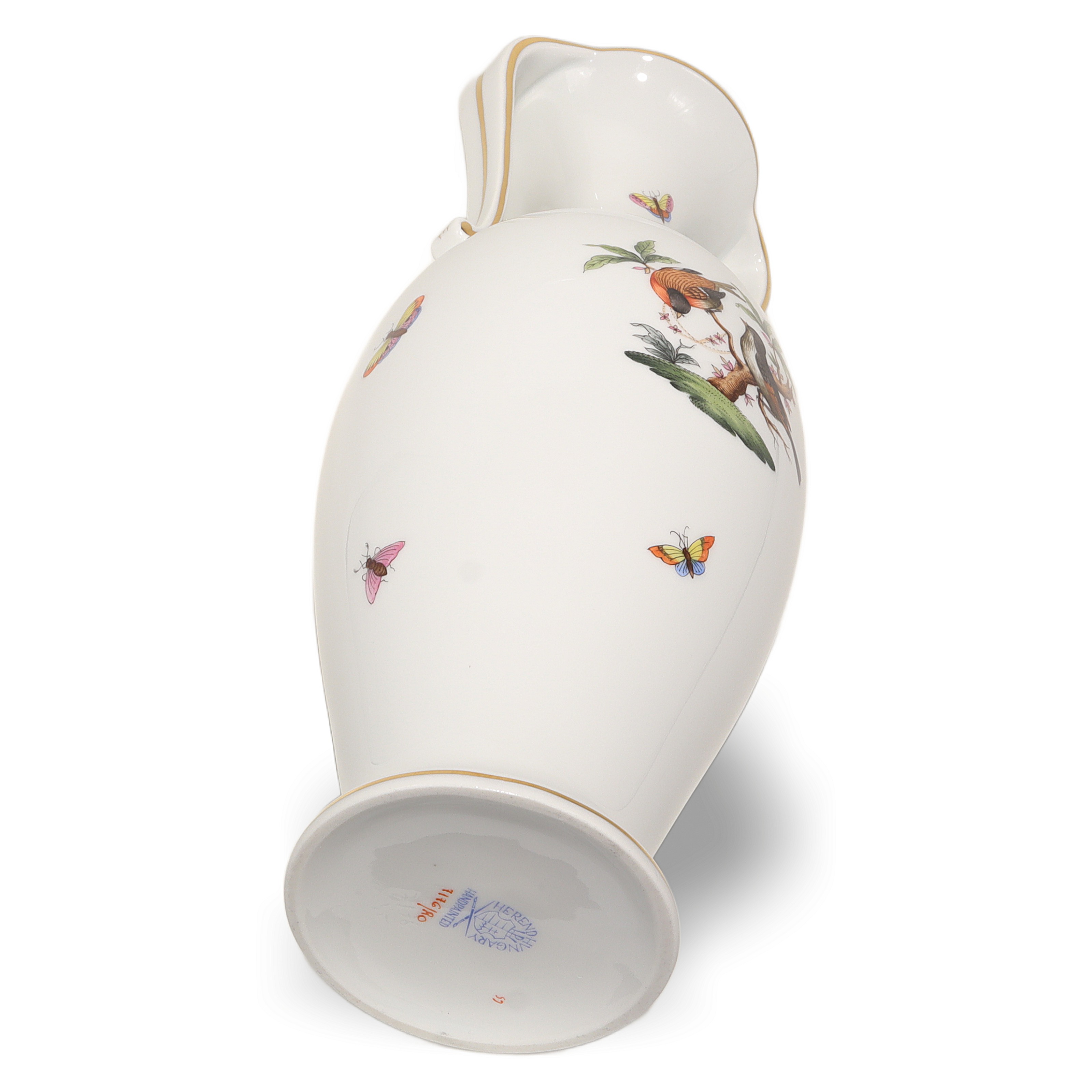 Thumbnail for Herend Rothschild Amphora Vase Vintage Hand Painted Large Porcelain