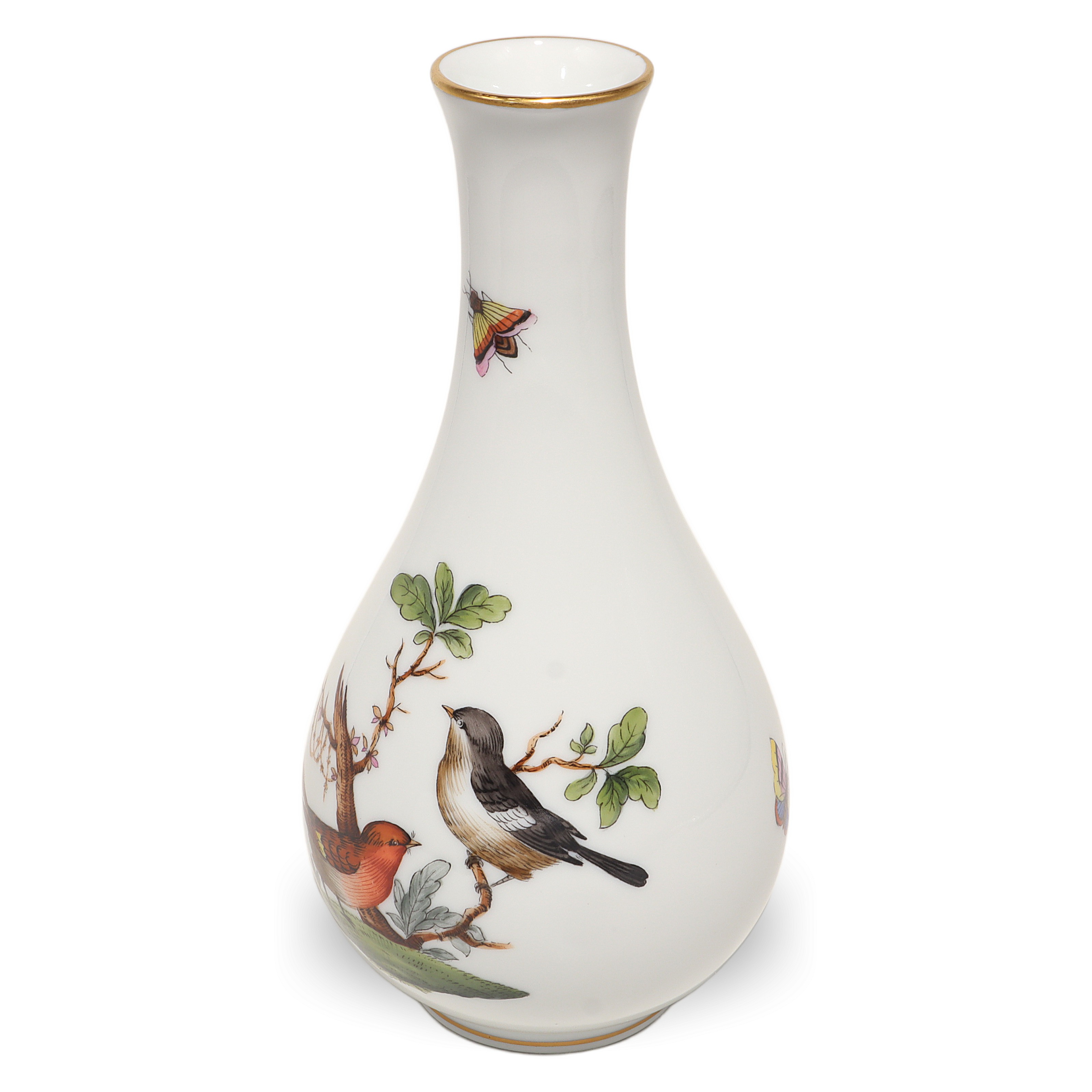 Thumbnail for Herend Rothschild Bud Vase Vintage Hand Painted Porcelain