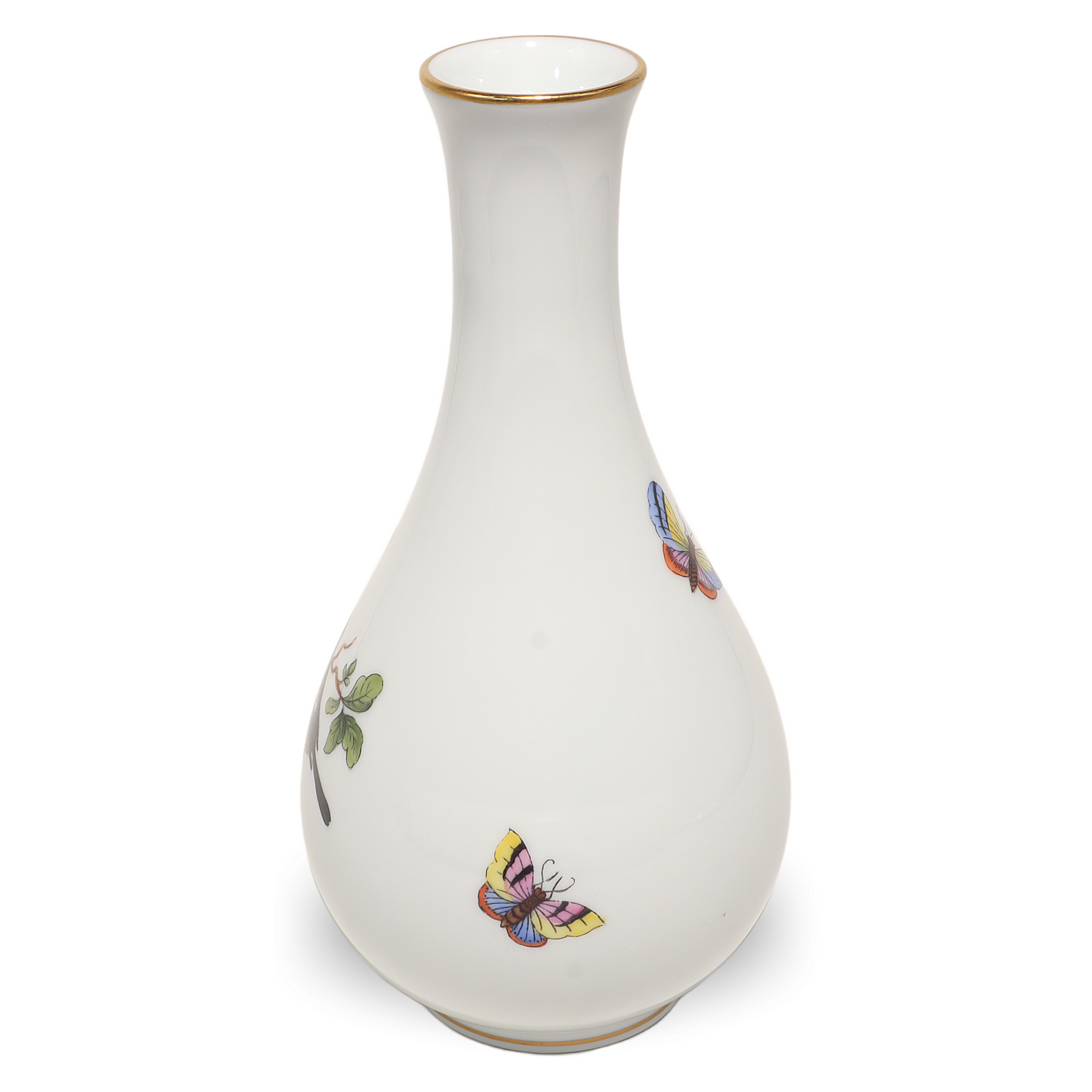 Thumbnail for Herend Rothschild Bud Vase Vintage Hand Painted Porcelain