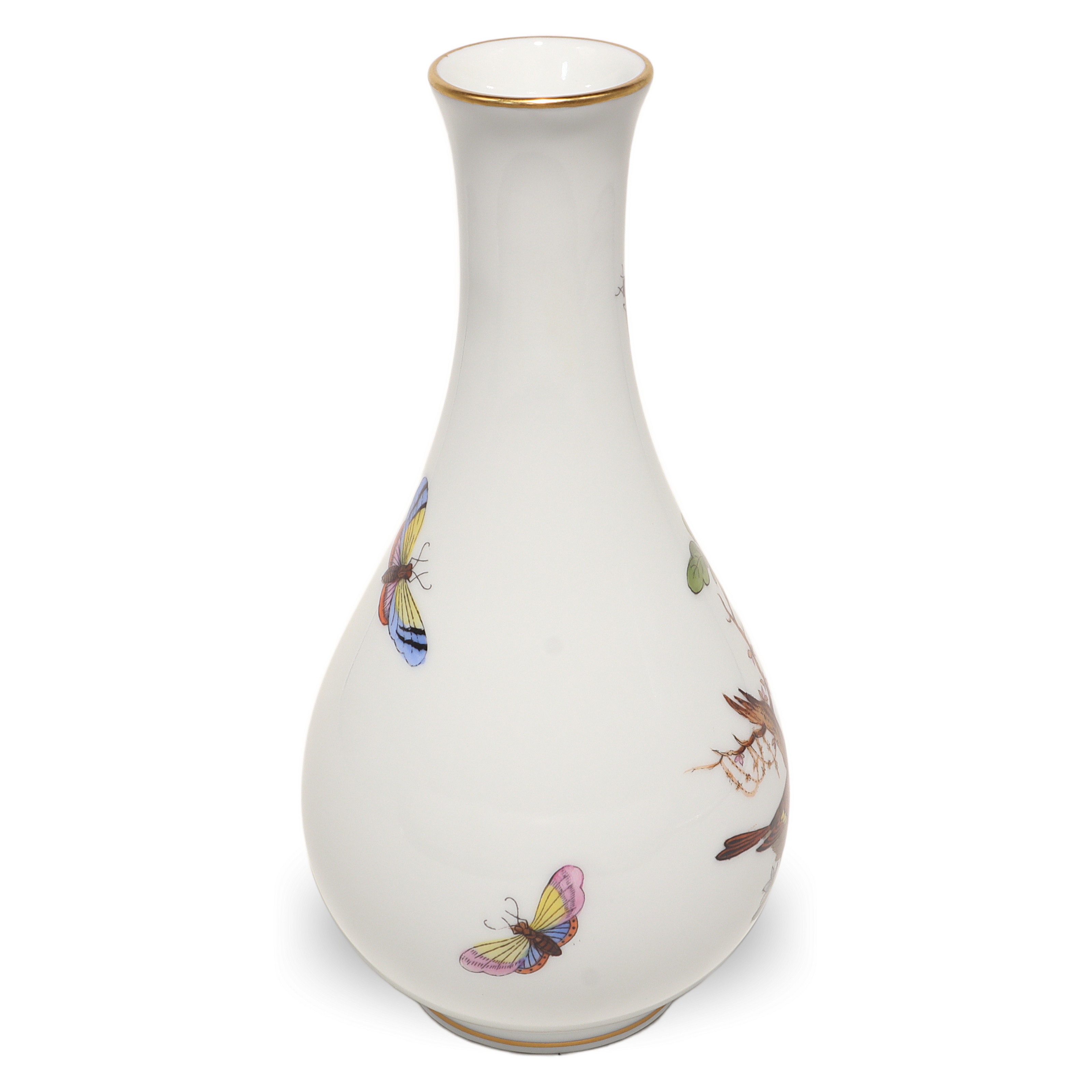 Thumbnail for Herend Rothschild Bud Vase Vintage Hand Painted Porcelain