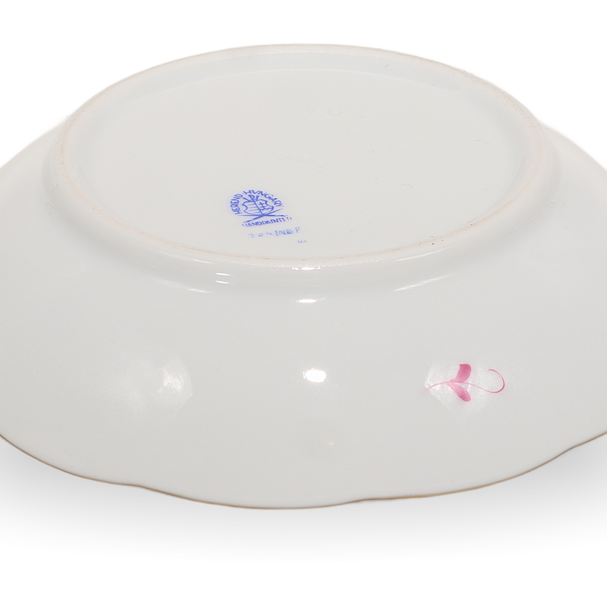 Herend Tea Cup With Saucer Set Nanking Rose Antique Base Detailed View Thumbnail for Herend Tea Cup With Saucer Set - Nanking Rose Antique Hand Painted Pattern