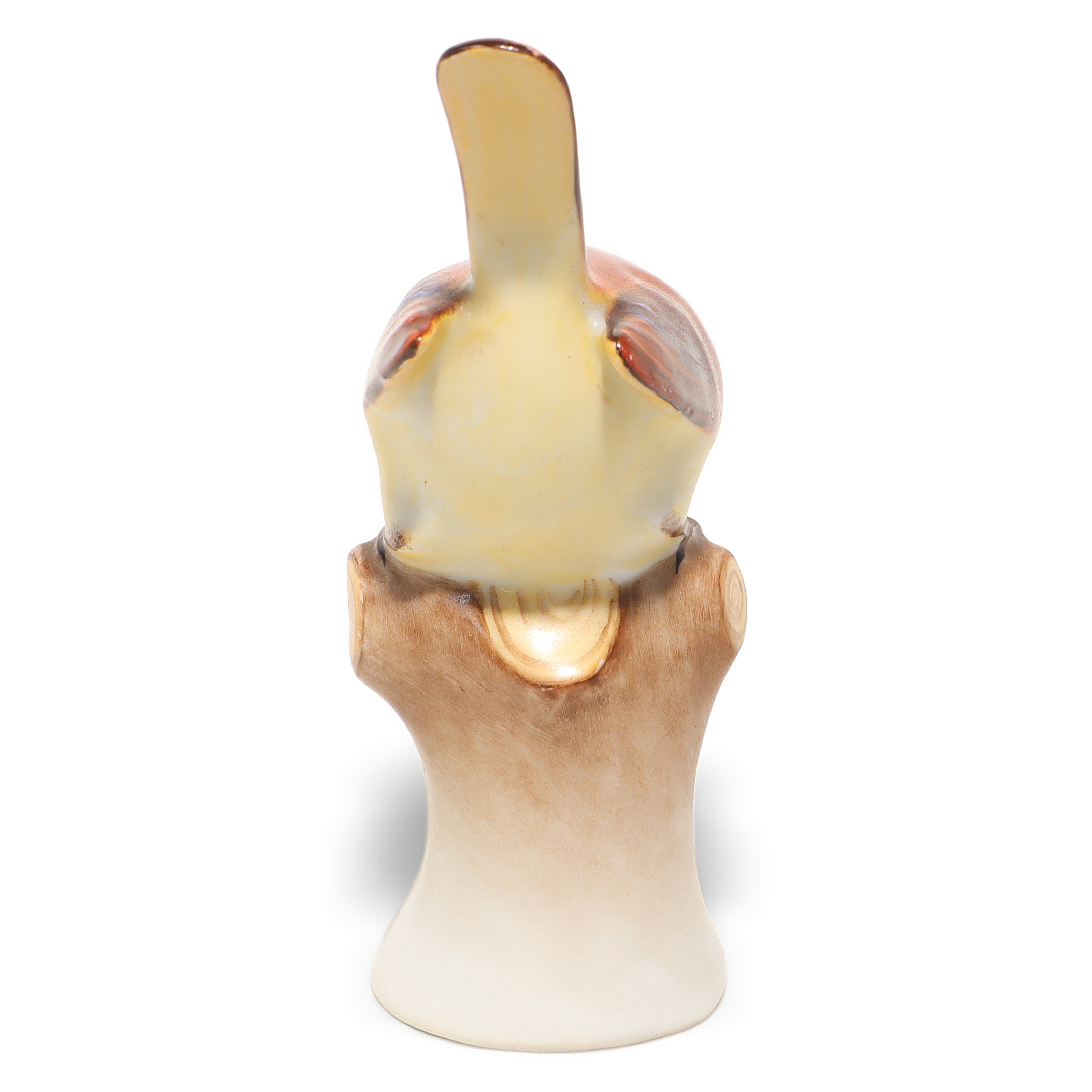 Thumbnail for Vintage Herend Figurine Wren On Branch - Porcelain Bird Statue