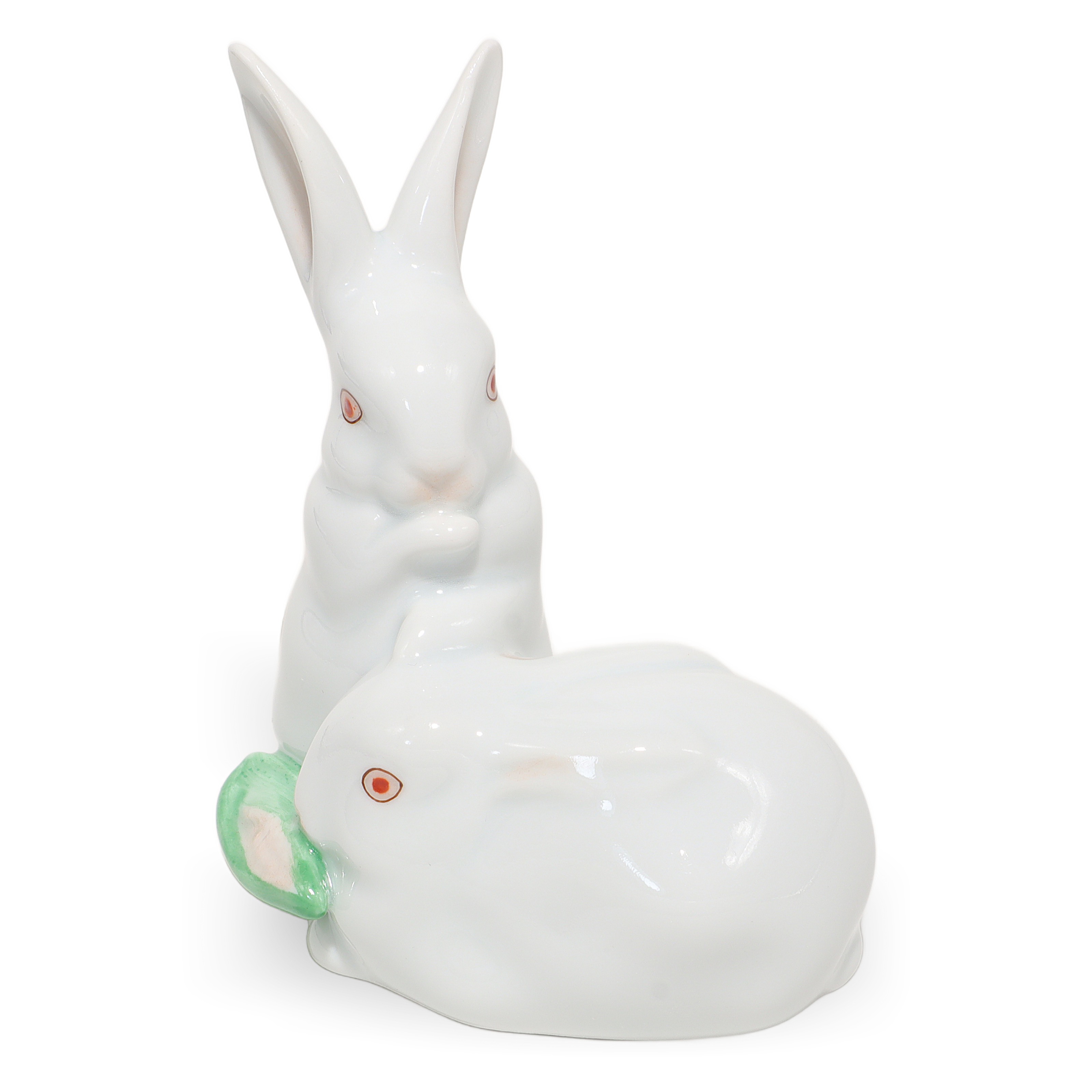 Vintage Herend Porcelain Bunny Rabbit Figurine Handpainted Collectible Decor Vintage Herend Porcelain Bunny Rabbit Figurine Handpainted Collectible Decor