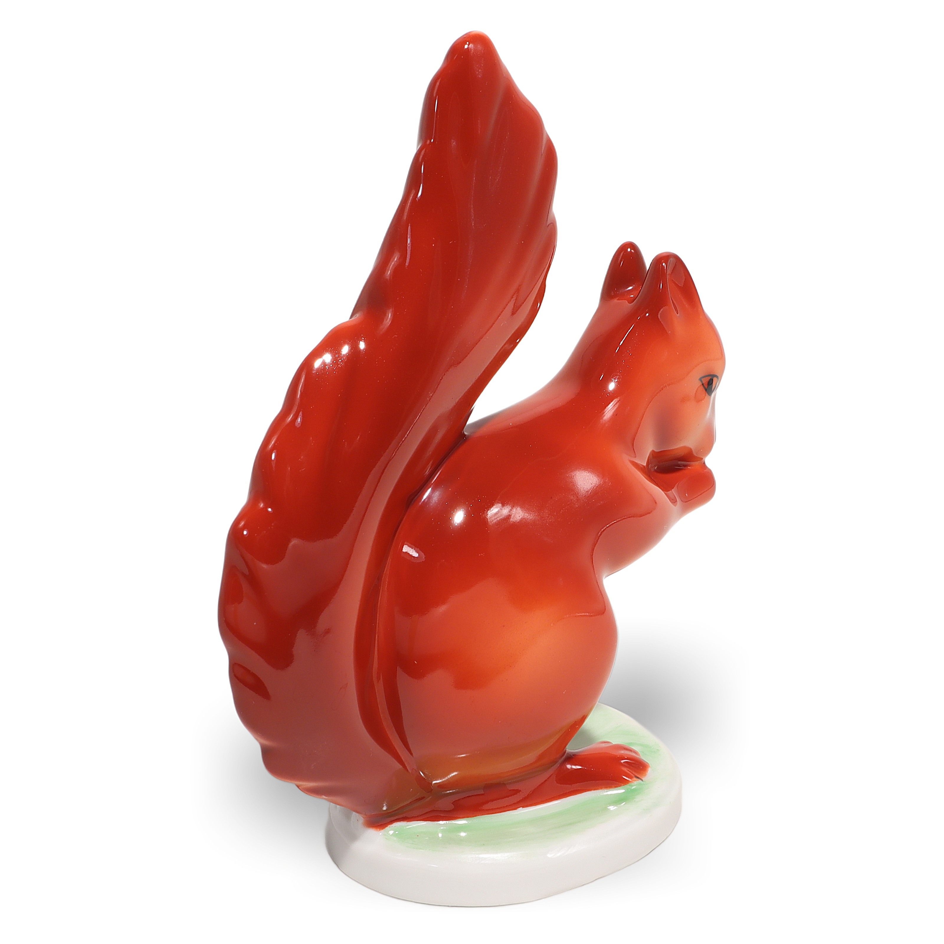 Thumbnail for Vintage Hollohaza Porcelain Squirrel Figurine - Mid Century Modern Decor