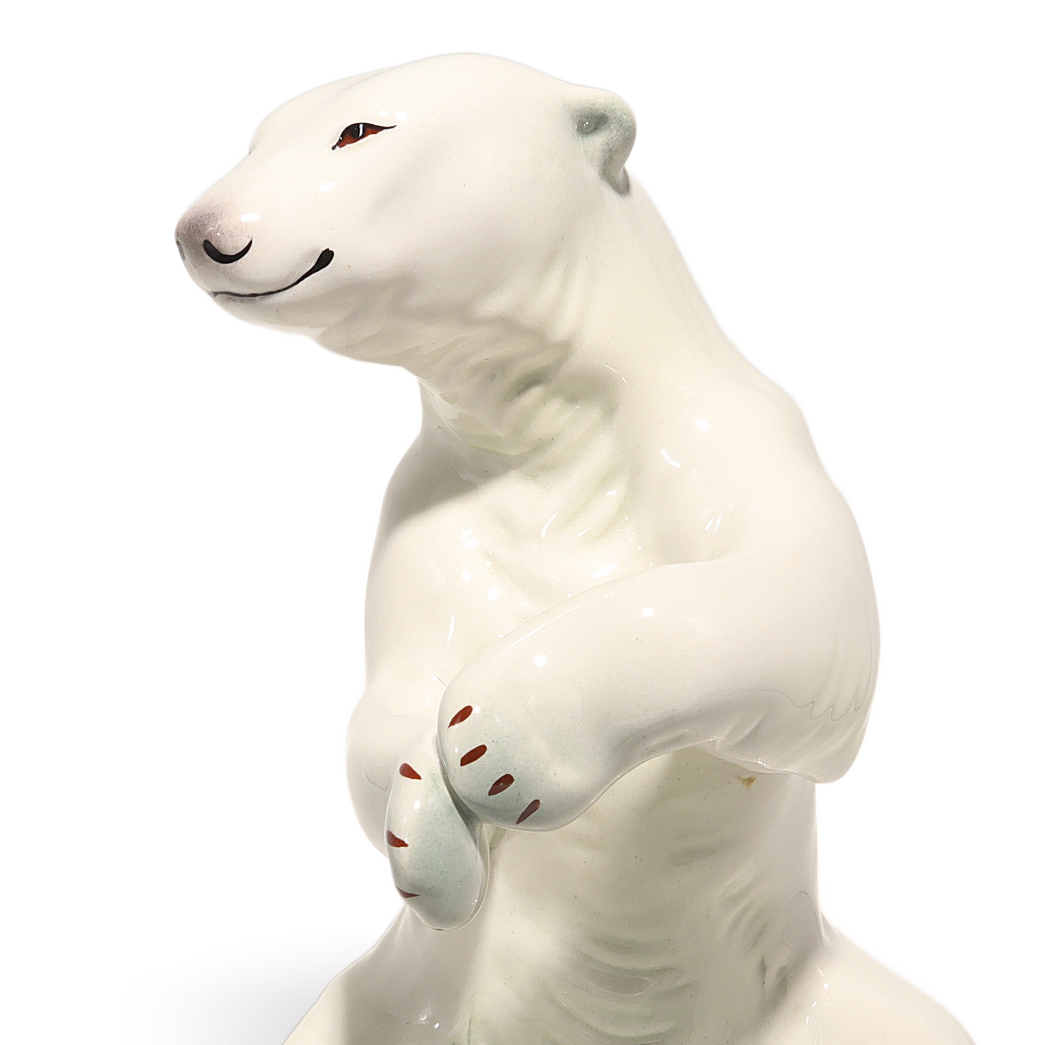 Thumbnail for Vintage Polar Bear Porcelain Figurine Aquincum