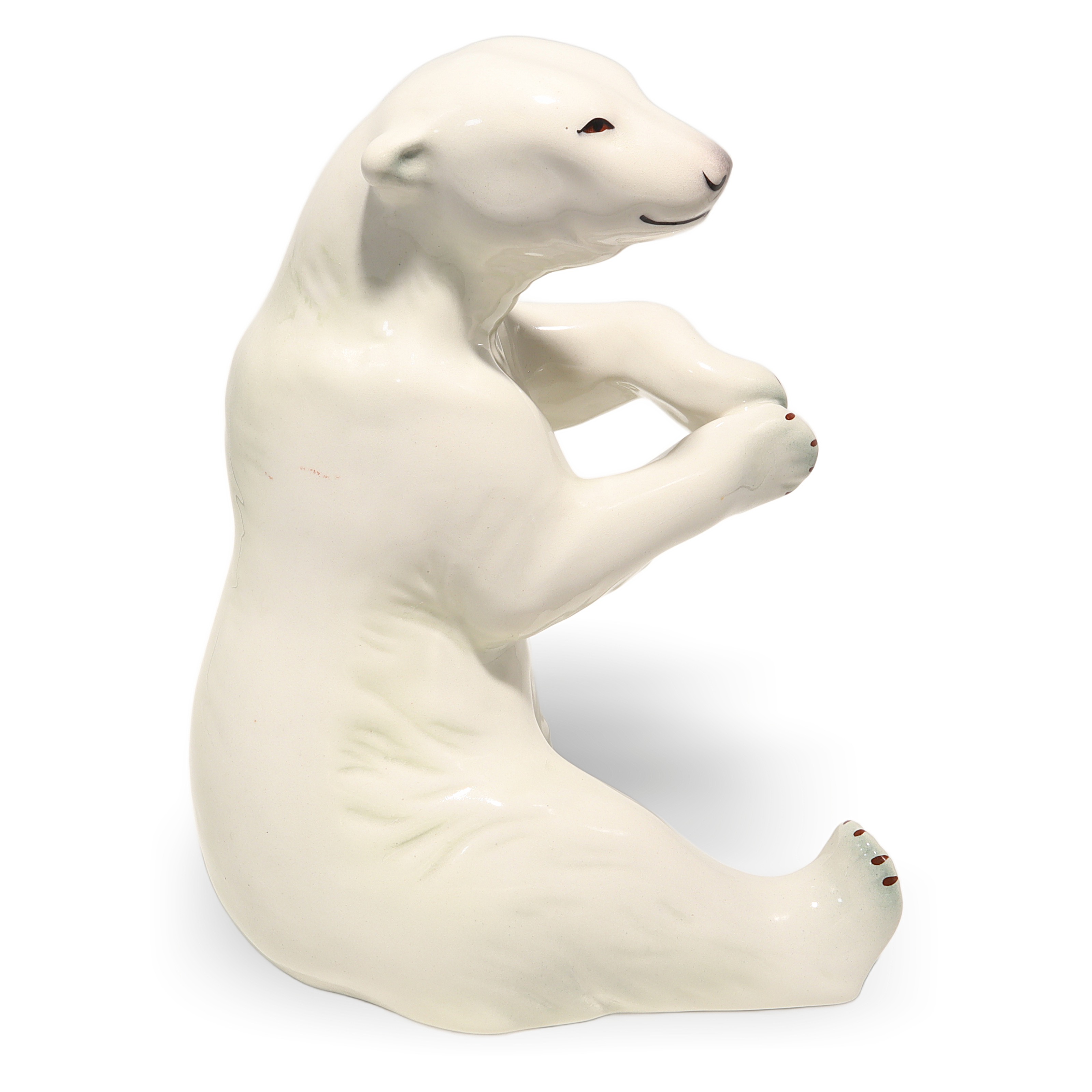 Thumbnail for Vintage Polar Bear Porcelain Figurine Aquincum