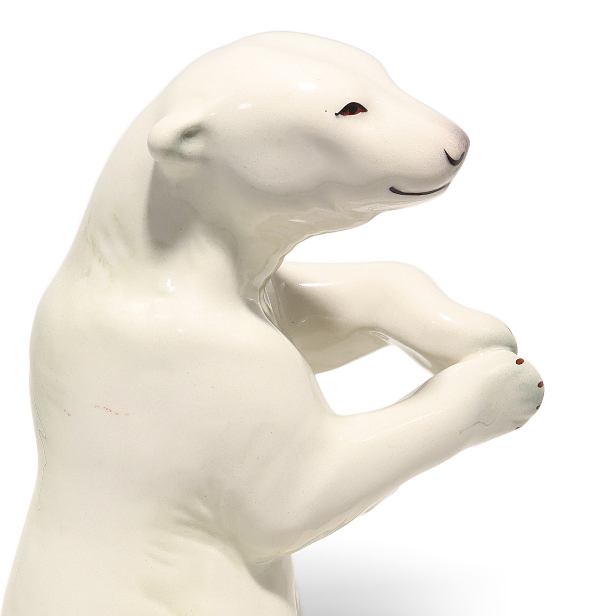 Thumbnail for Vintage Polar Bear Porcelain Figurine Aquincum